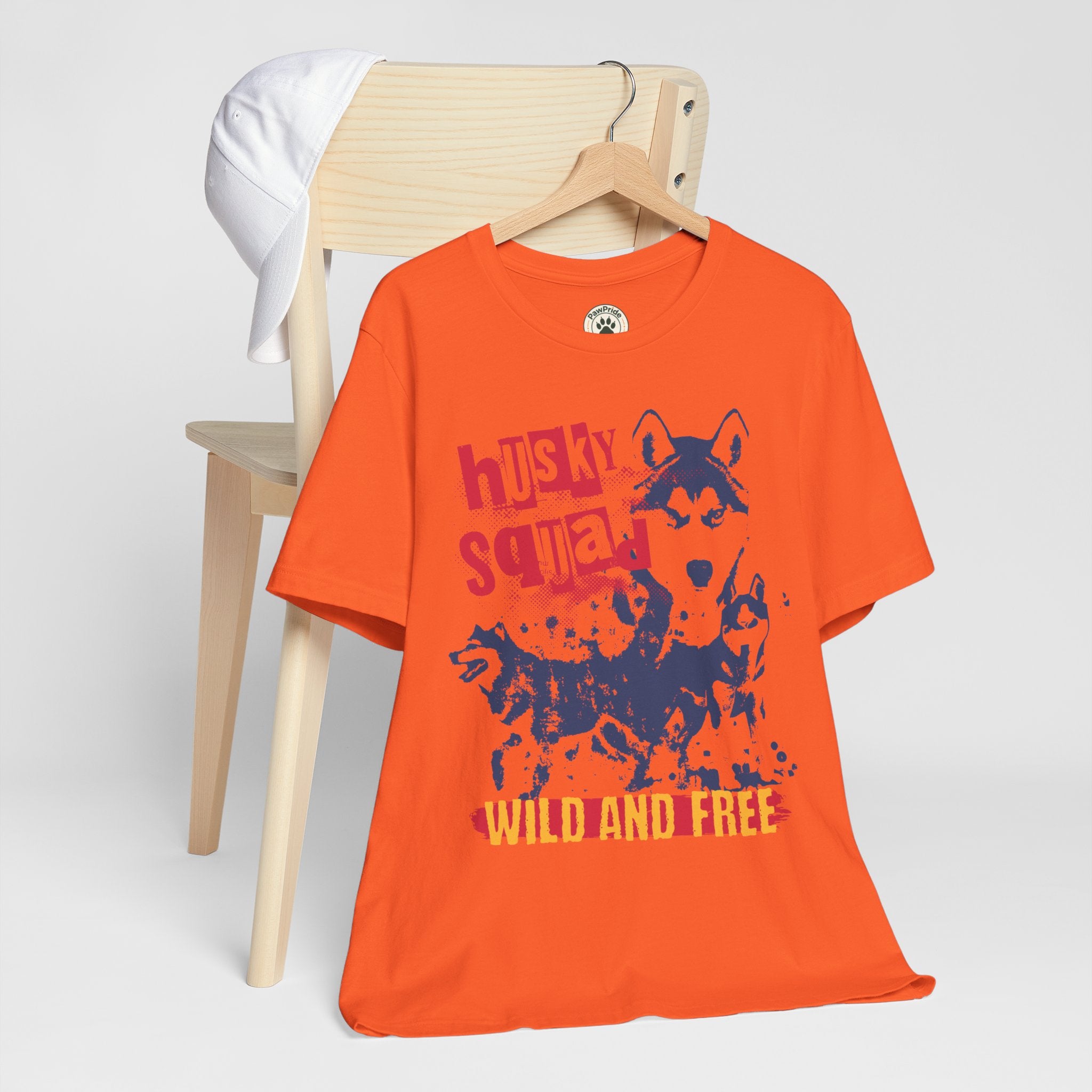 Husky Squad Tee — Wild and Free Siberian Husky Graphic T-Shirt