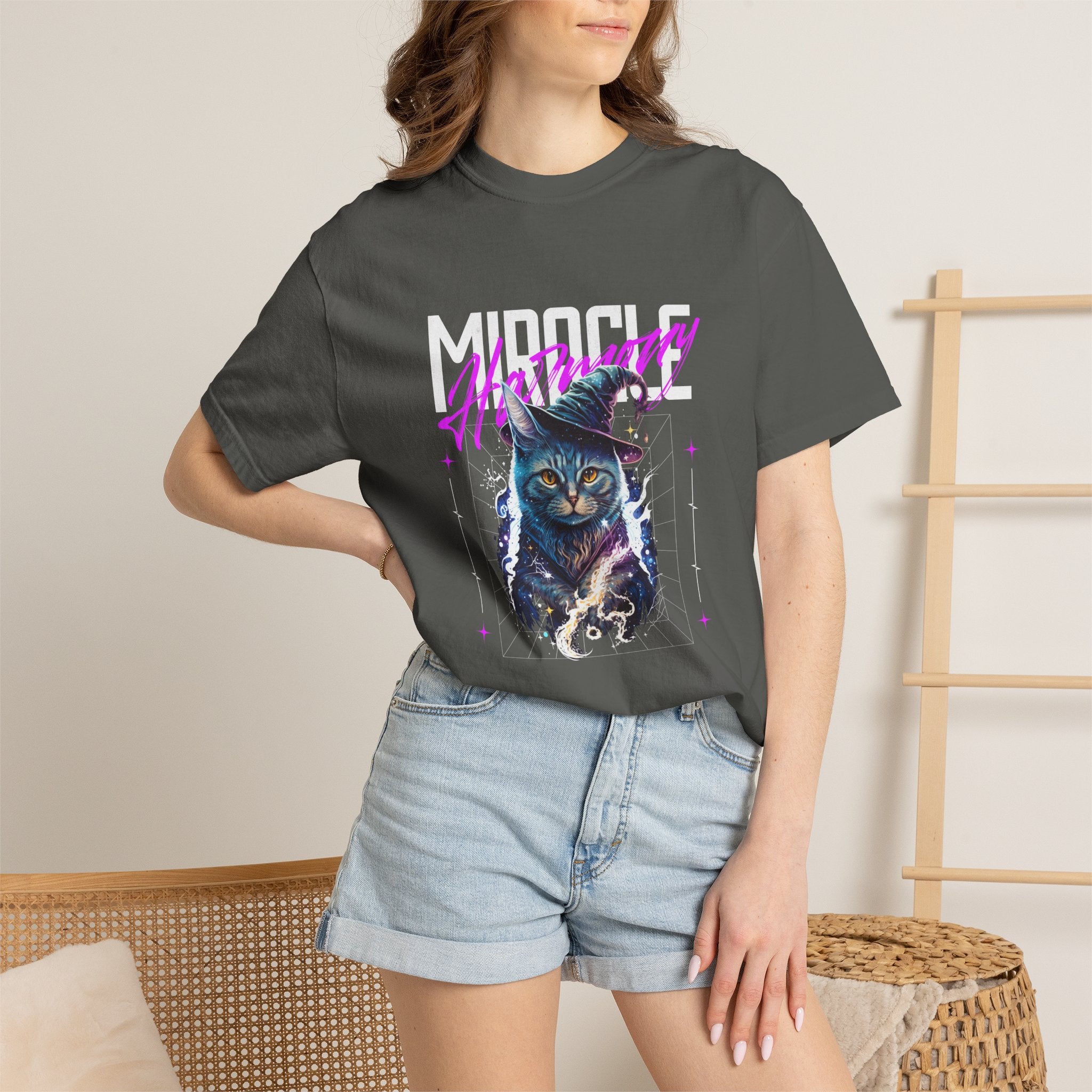 Miracle Mystic Owl T-Shirt — Neon Retro Graphic Tee