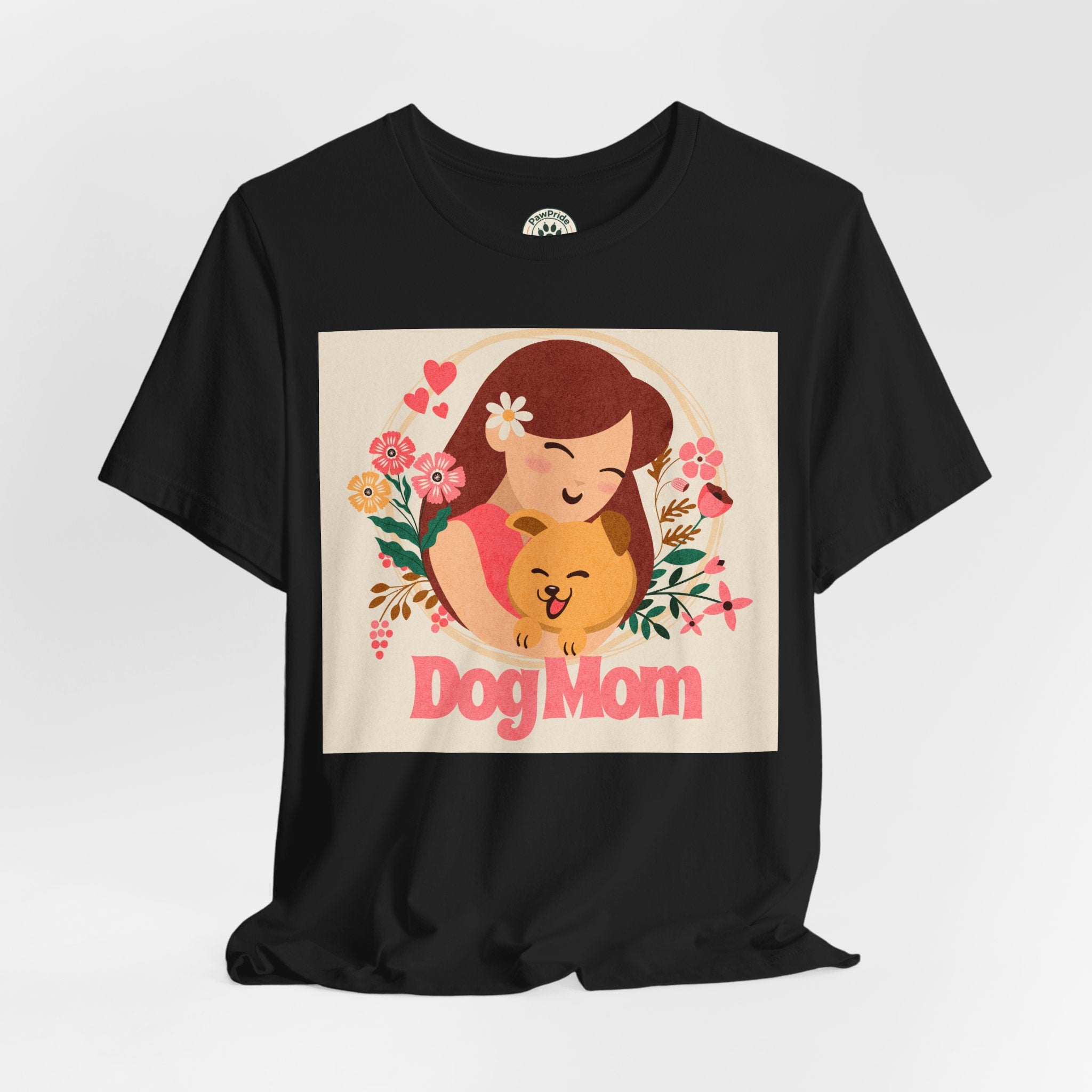 Dog Mom T-Shirt — Cute Floral Dog Mom Tee