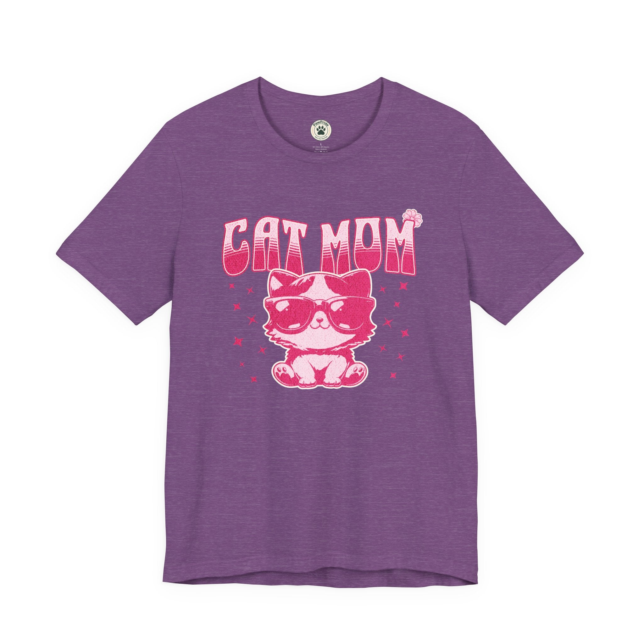 Cat Mom T-Shirt — Pink Cute Cat Graphic Tee