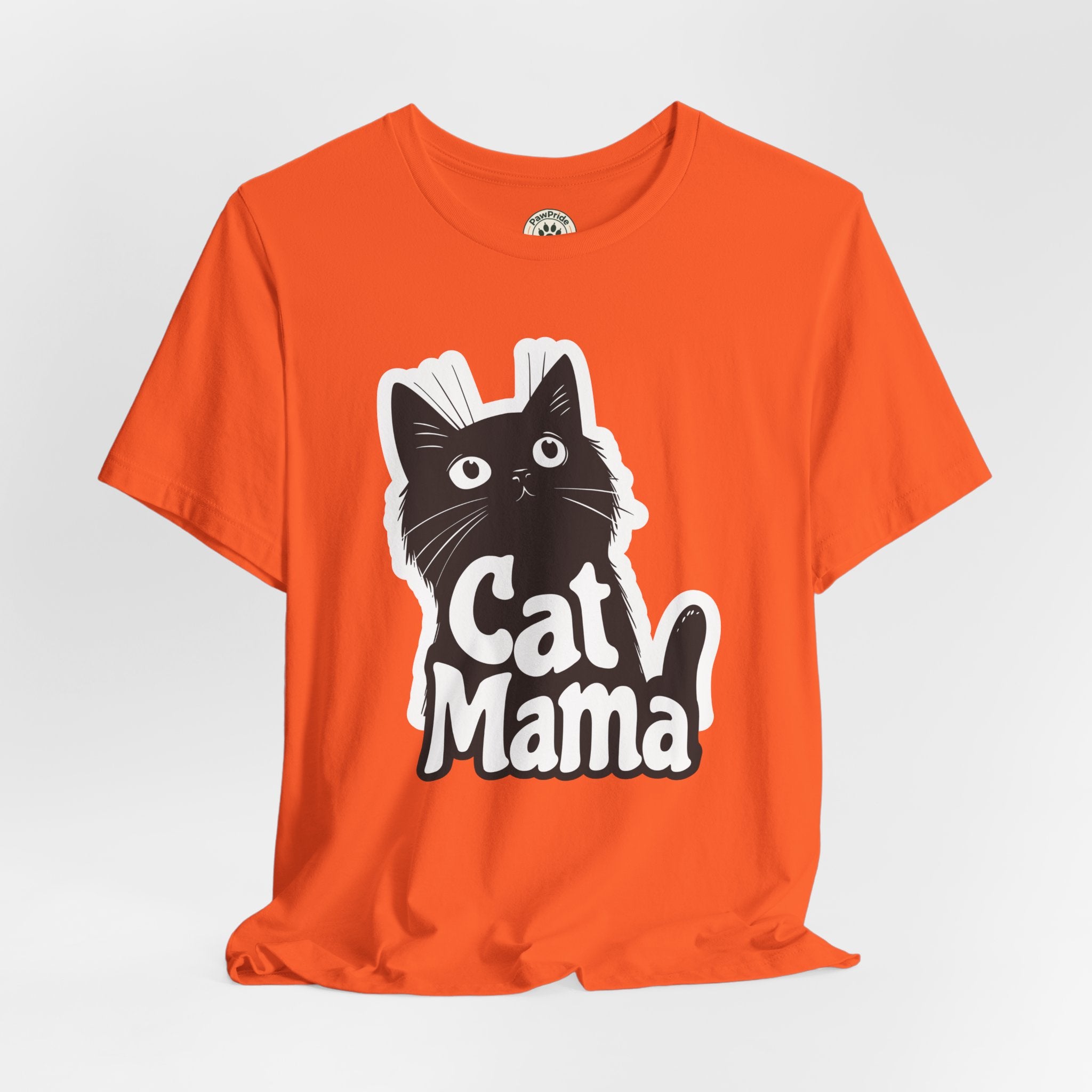Cat Mama T-Shirt – Cute Black Cat Graphic Tee for Cat Lovers