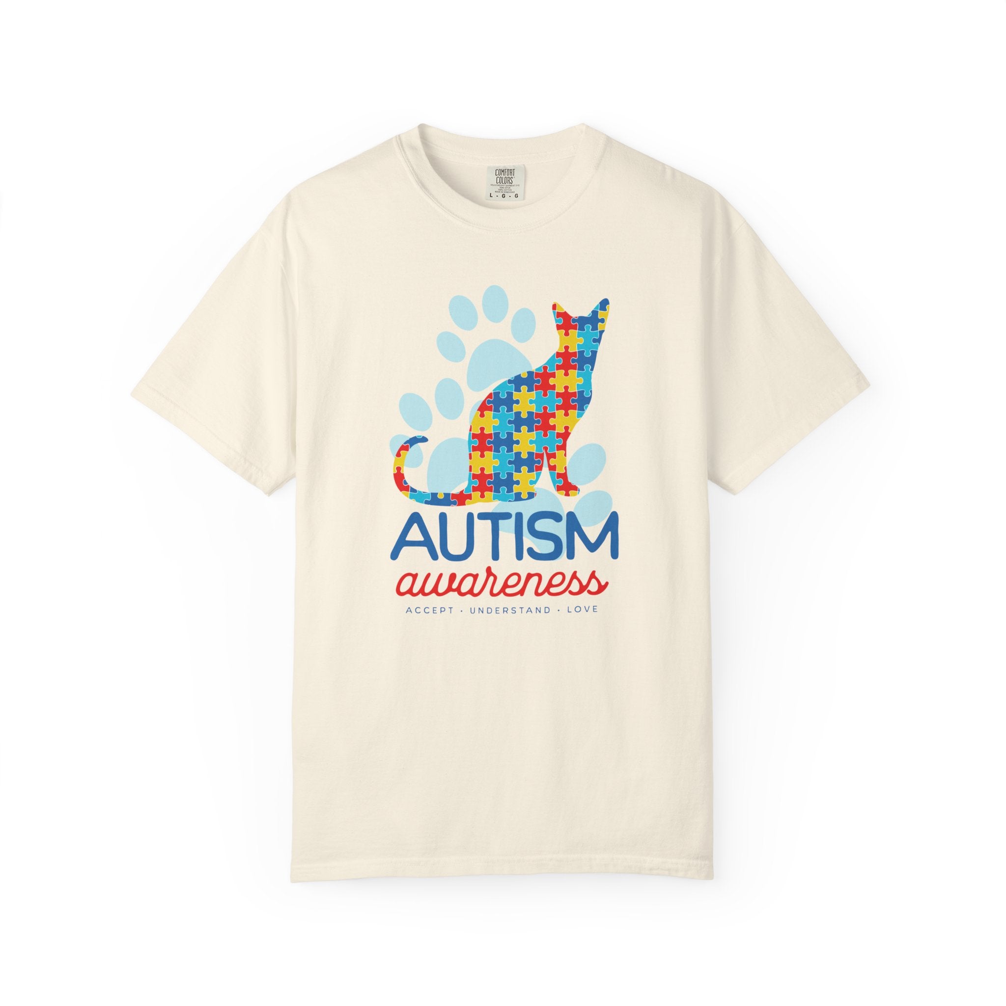 Autism Awareness Puzzle Cat T-Shirt — Support & Awareness Tee