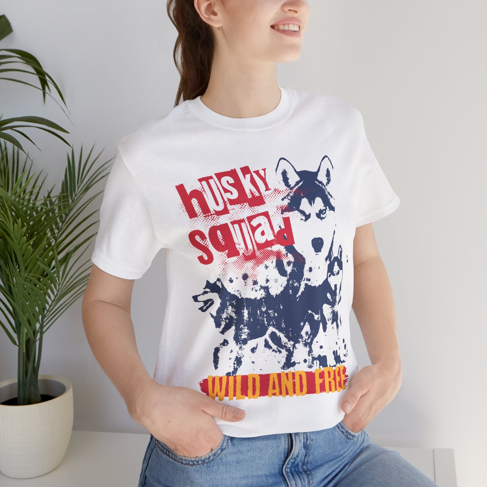 Husky Squad Tee — Wild and Free Siberian Husky Graphic T-Shirt