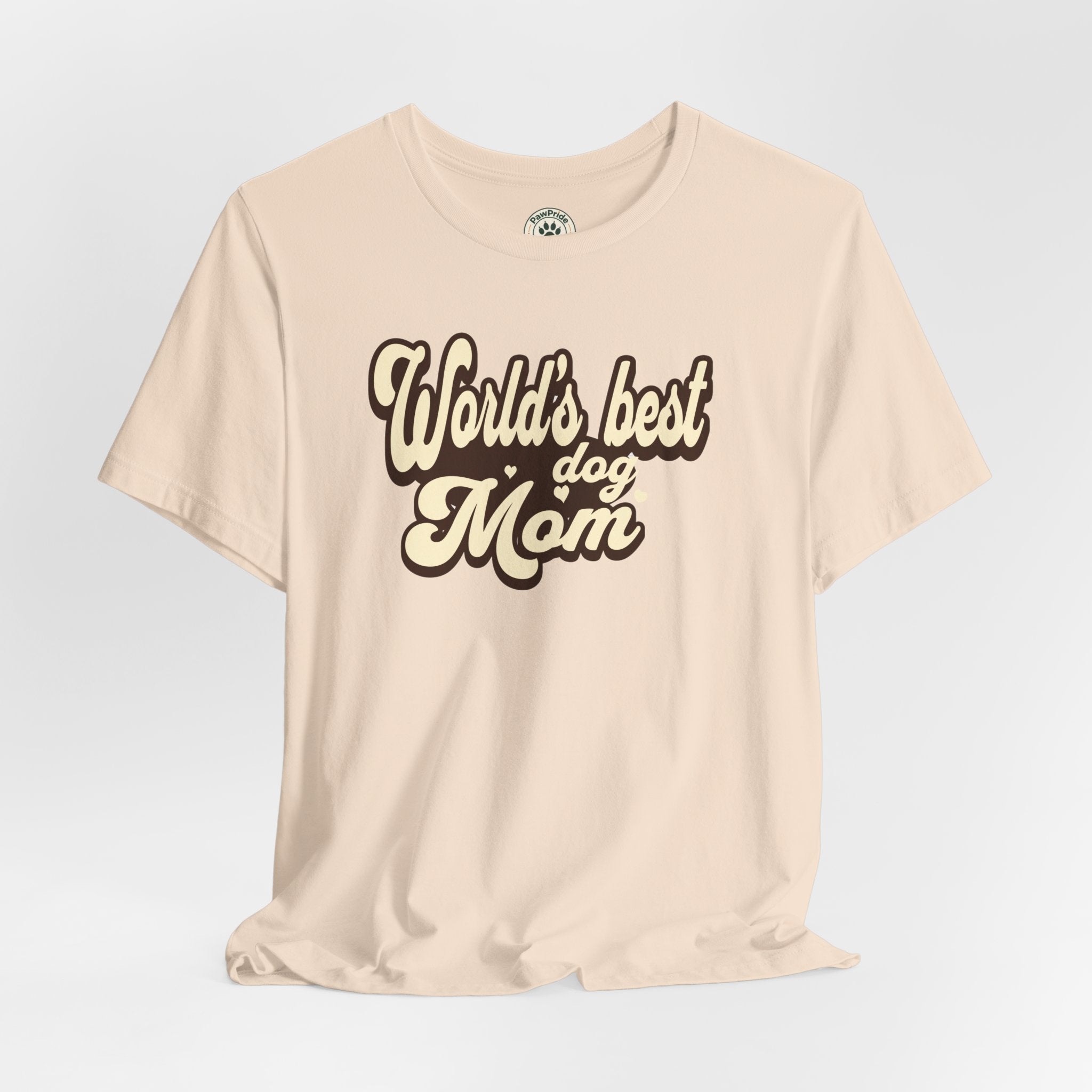World's Best Dog Mom T-Shirt — Retro Script Pet Mom Tee