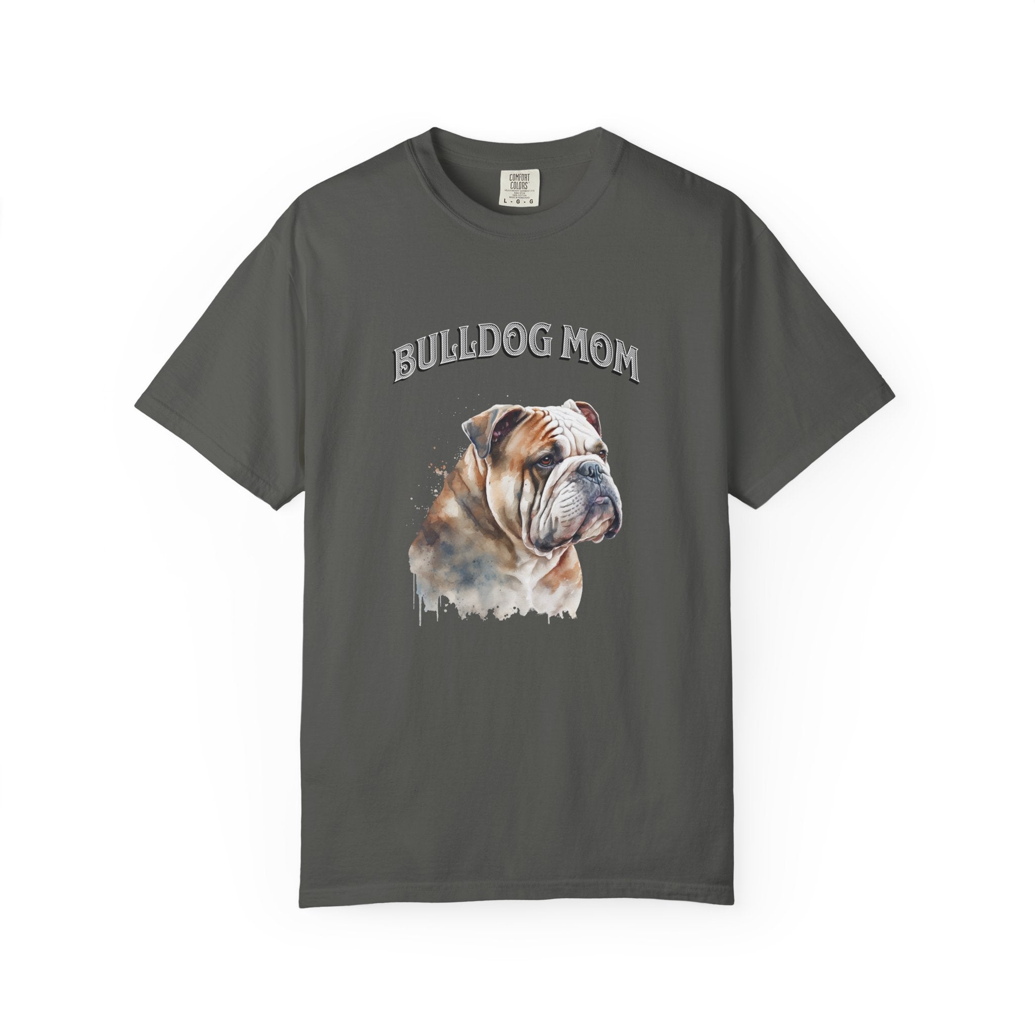 Bulldog Mom T-Shirt — Watercolor English Bulldog Tee for Dog Lovers