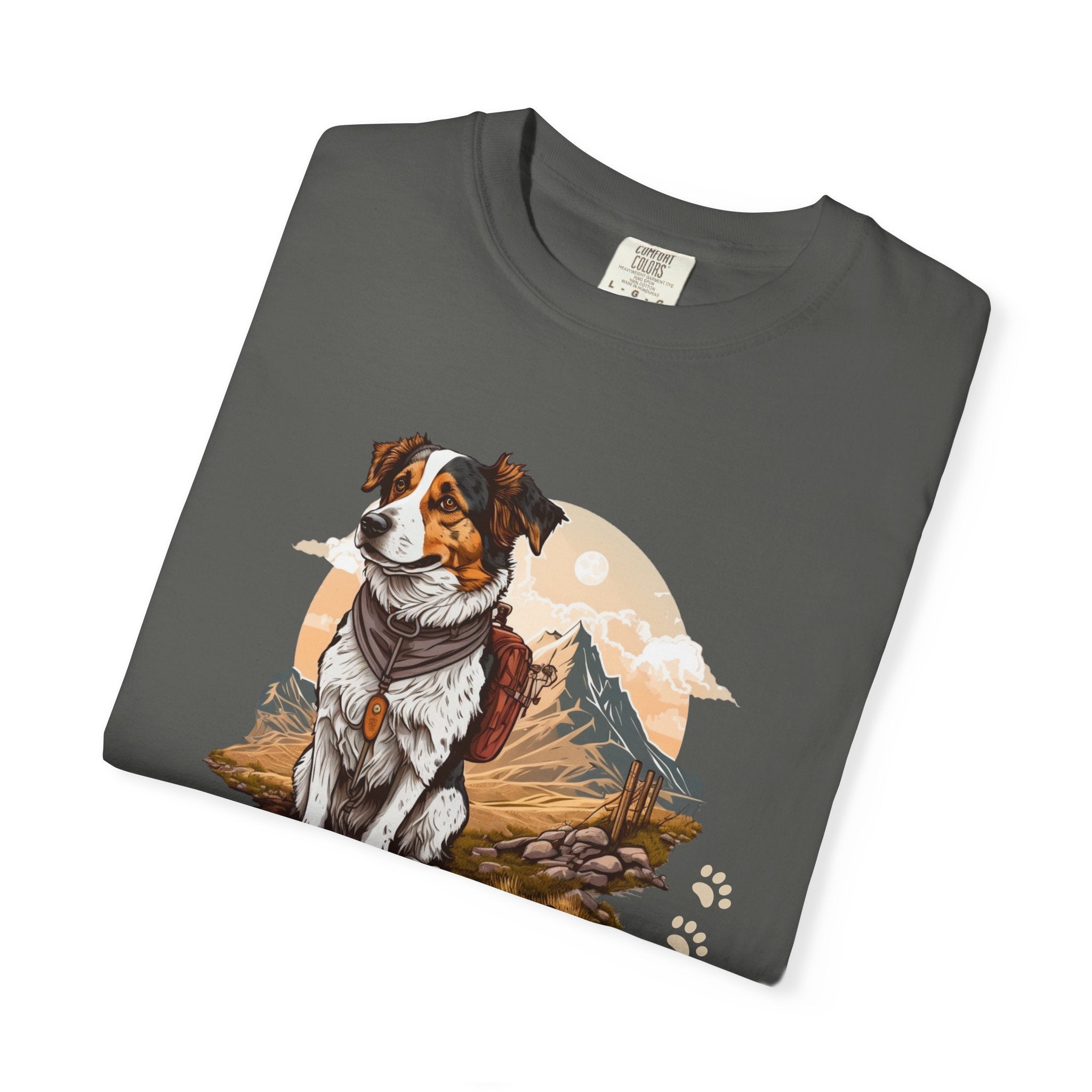 Outdoory Dog T-Shirt — Adventure Mountain Pup Graphic Tee