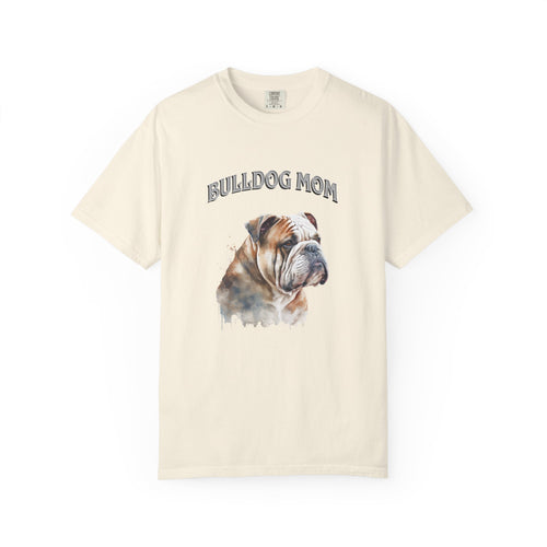 Bulldog Mom T-Shirt — Watercolor English Bulldog Tee for Dog Lovers