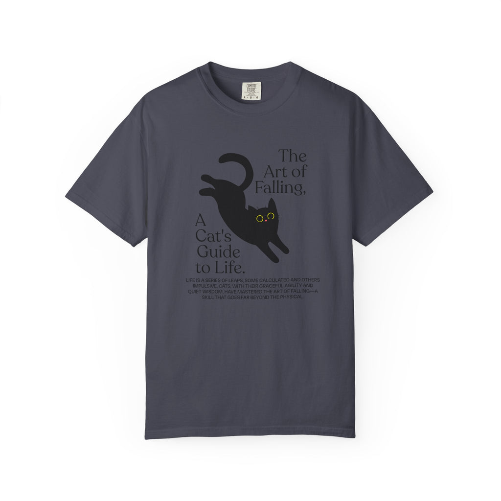 Cat "The Art of Falling" Graphic T-Shirt — A Cat’s Guide to Life