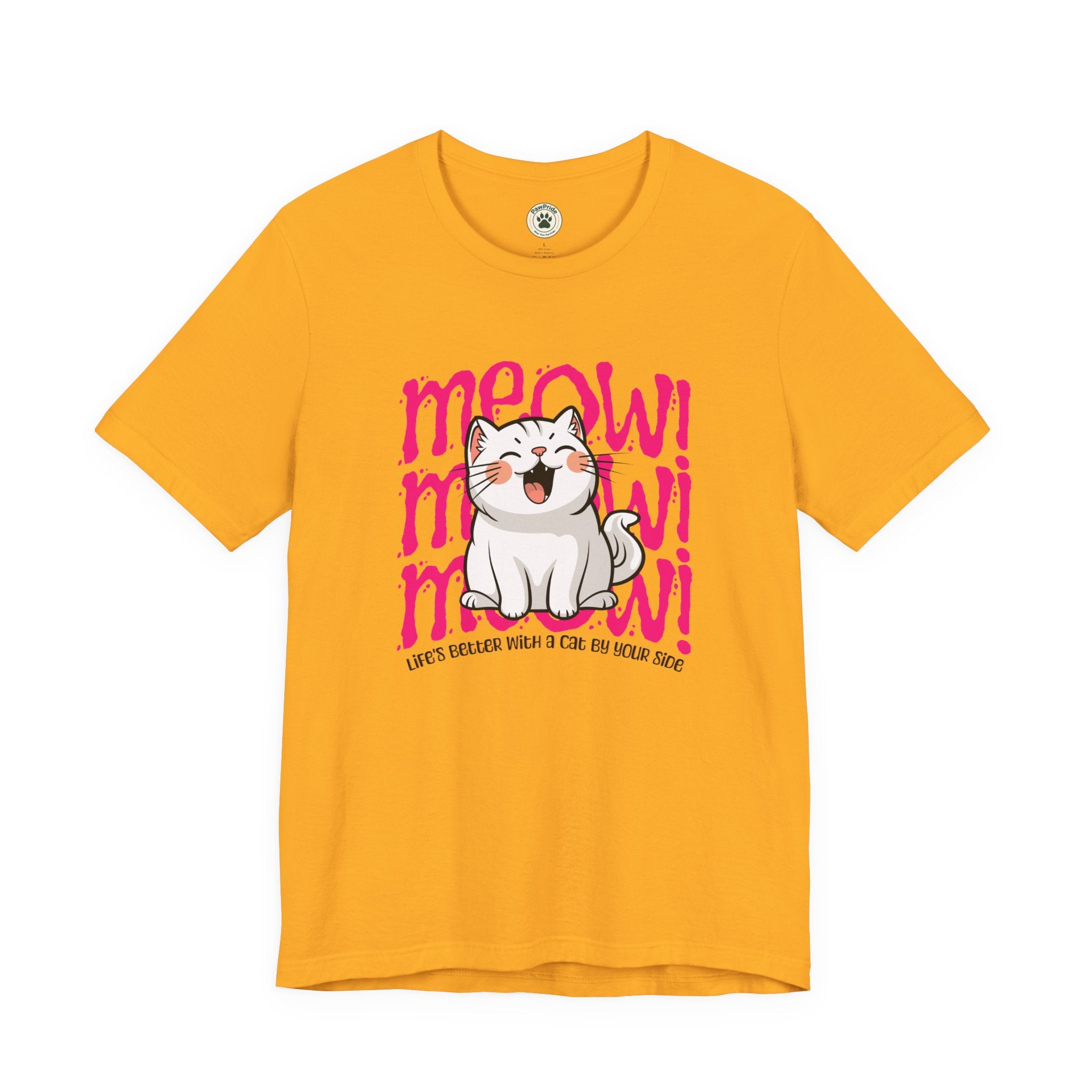 Meow Cat Graphic Tee — Cute Kawaii Cat "MEOW!" Shirt