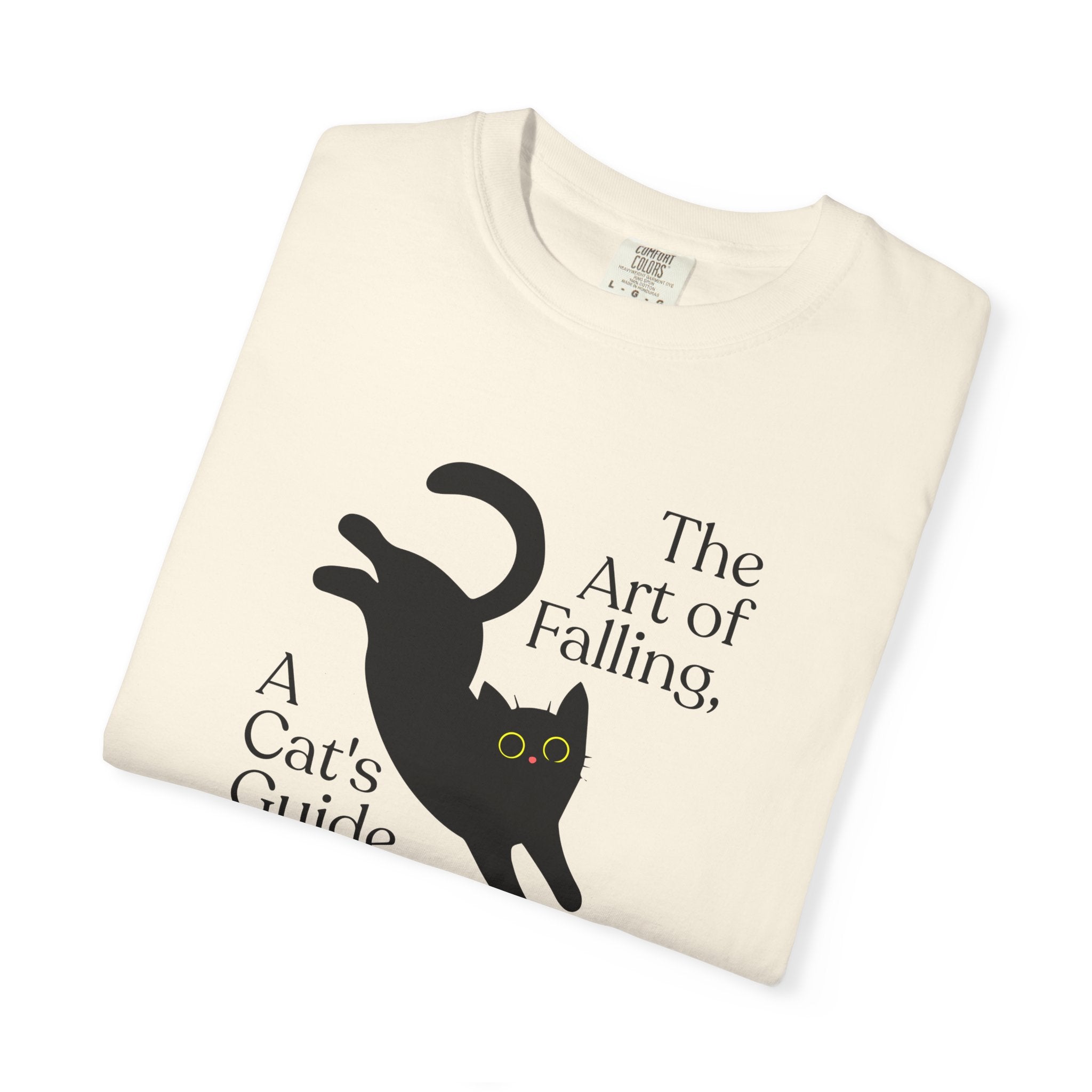 Cat "The Art of Falling" Graphic T-Shirt — A Cat’s Guide to Life