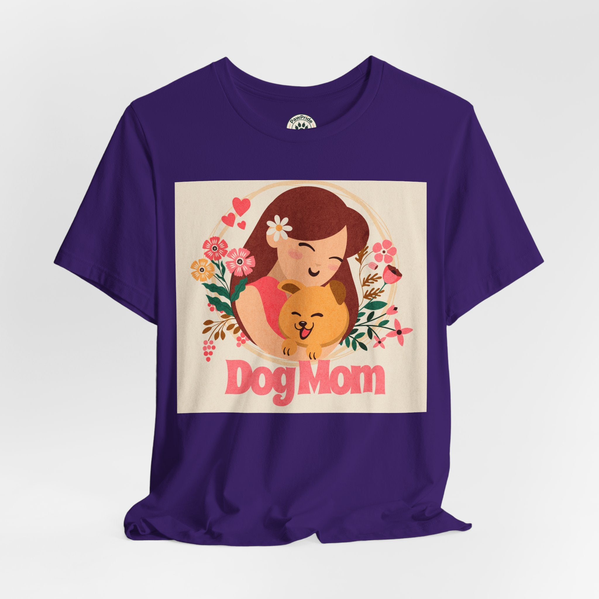 Dog Mom T-Shirt — Cute Floral Dog Mom Tee