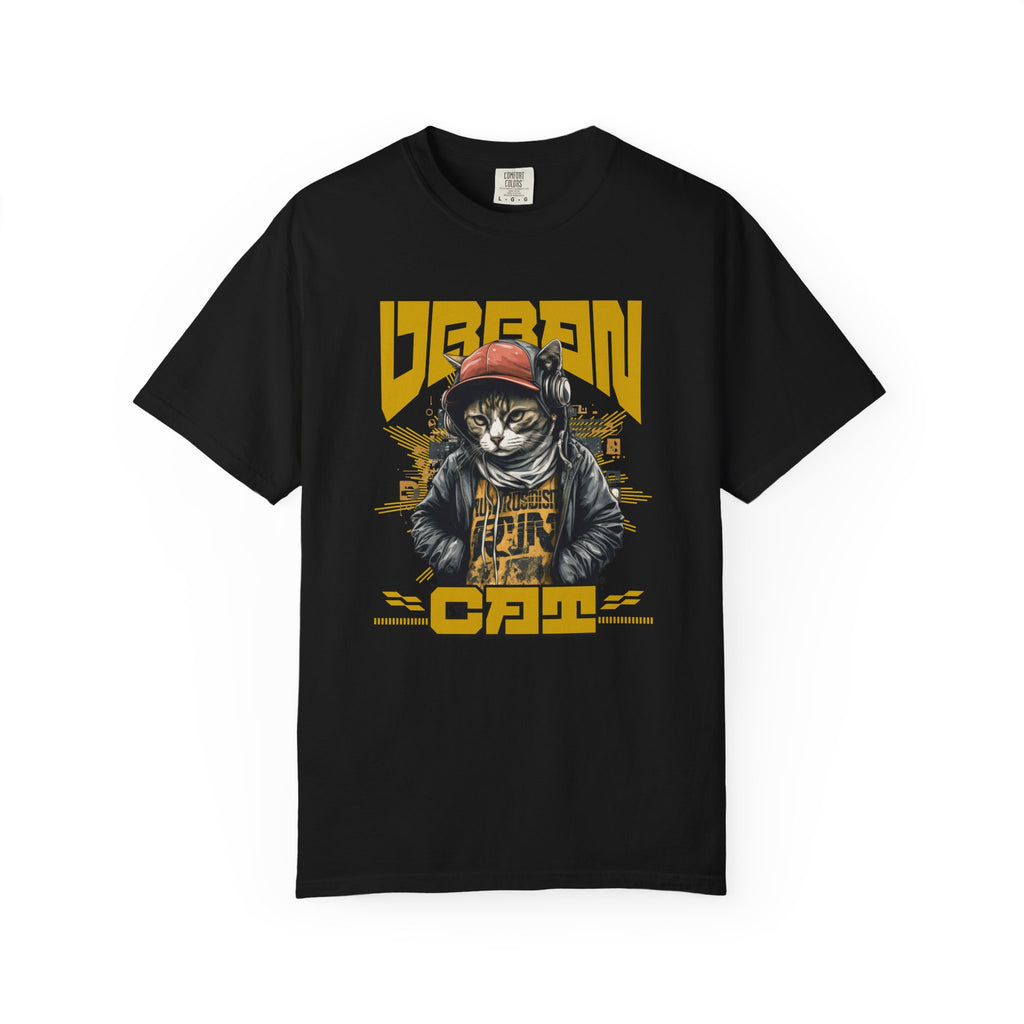 Urban Cat T-Shirt — Retro Streetwear Graphic Tee with Cool Cat Design