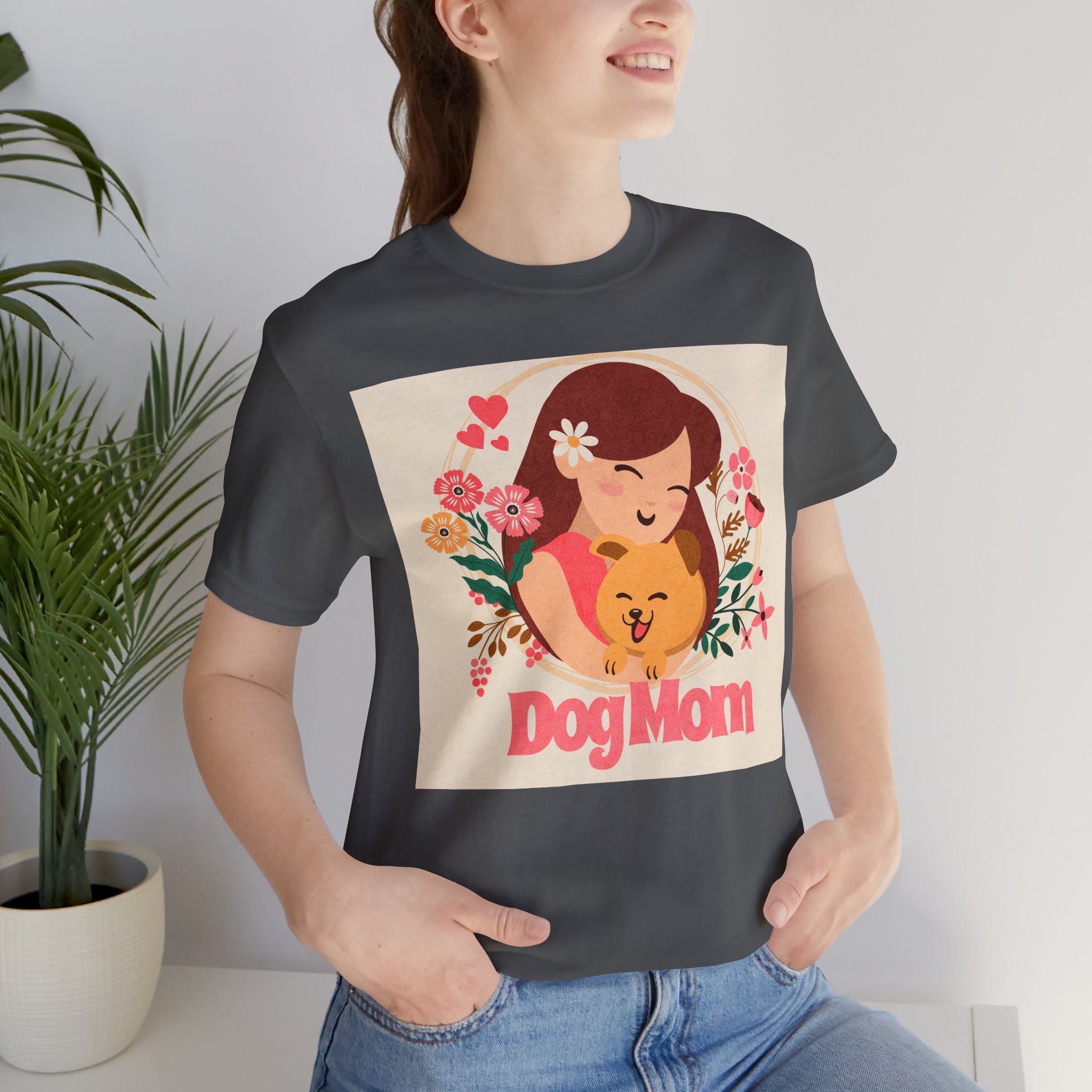 Dog Mom T-Shirt — Cute Floral Dog Mom Tee