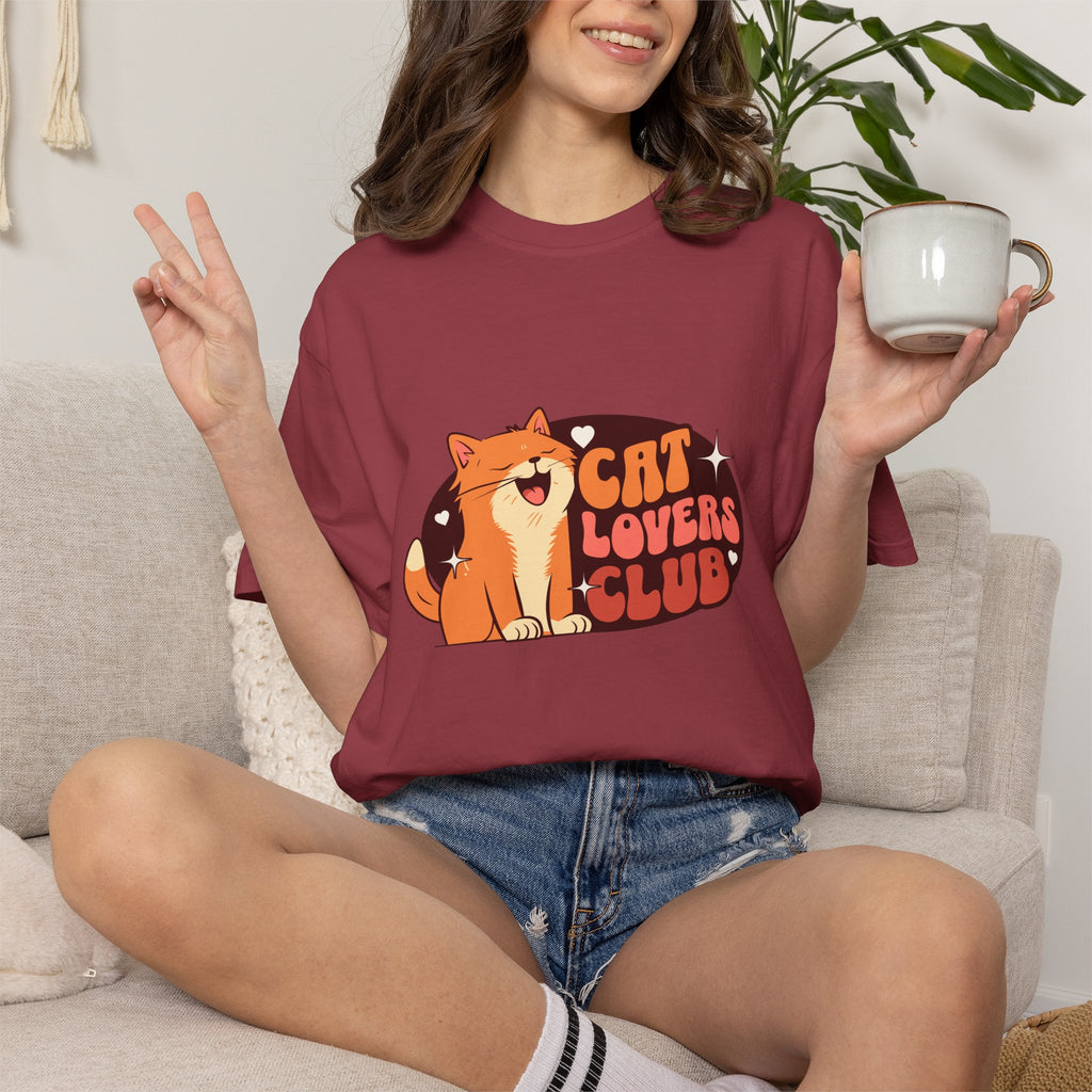 Cat Lovers Club T-Shirt — Cute Retro Cat Graphic Tee