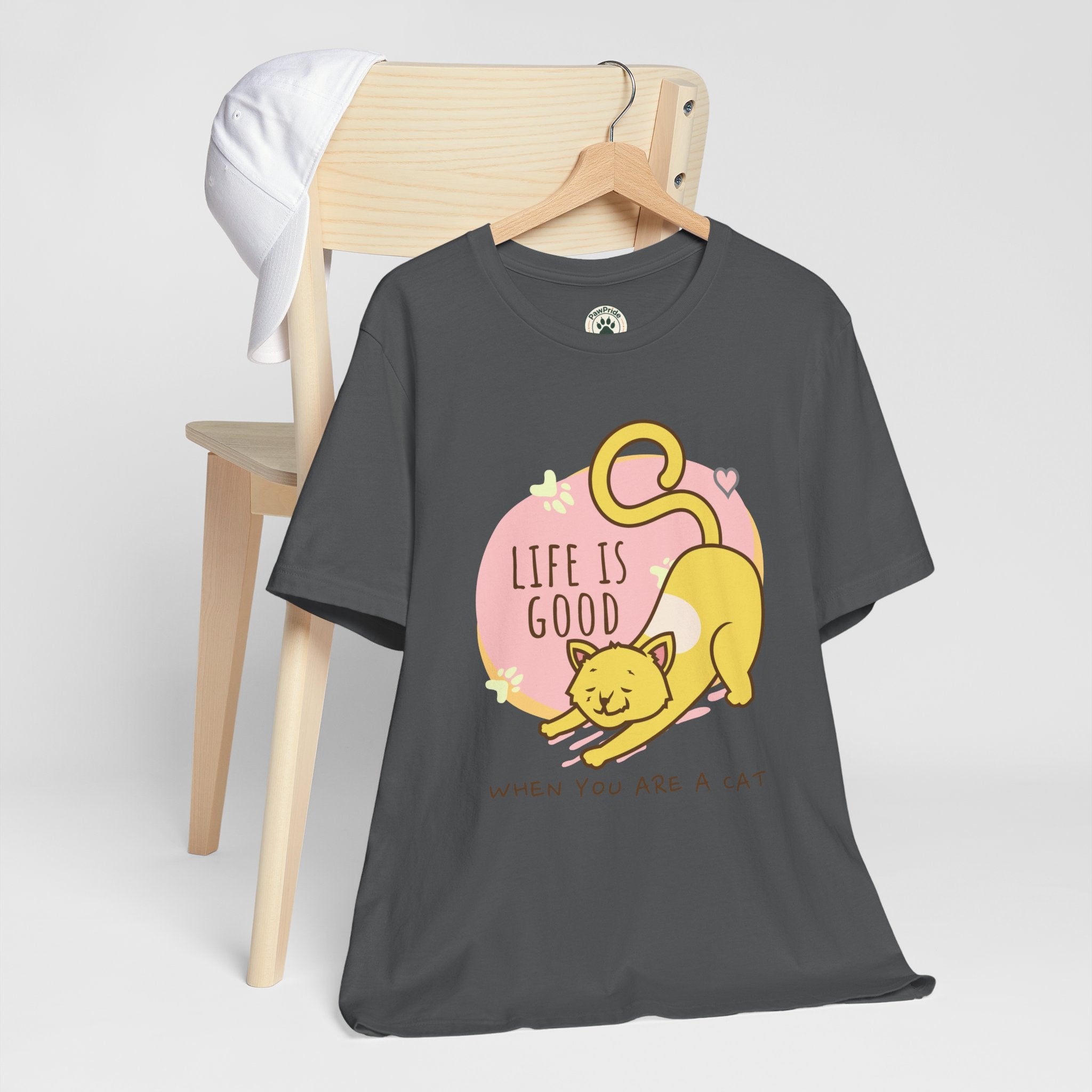Life Is Good When You Are a Cat T-Shirt — Cute Cat Graphic Tee