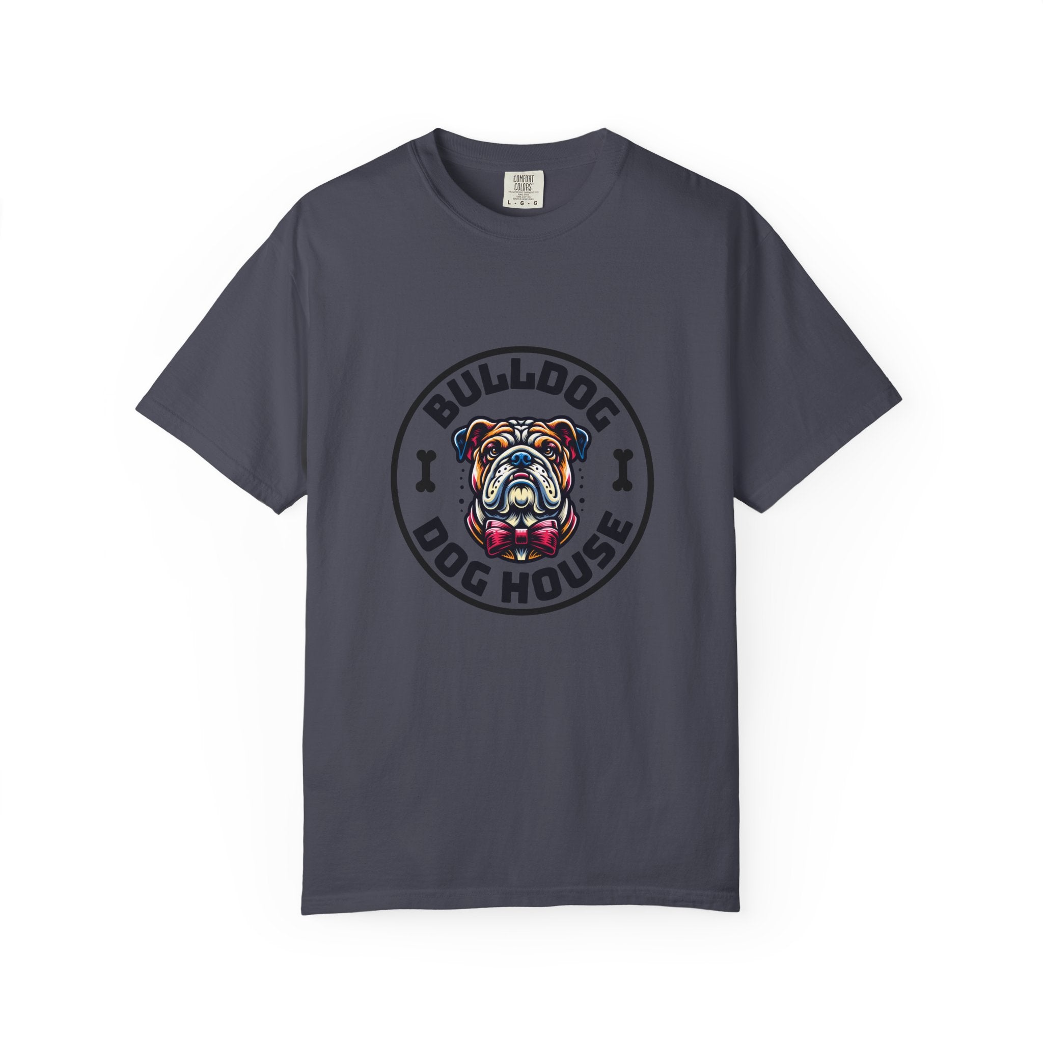 Bulldog Dog House T-Shirt — Vintage Bulldog Logo Tee