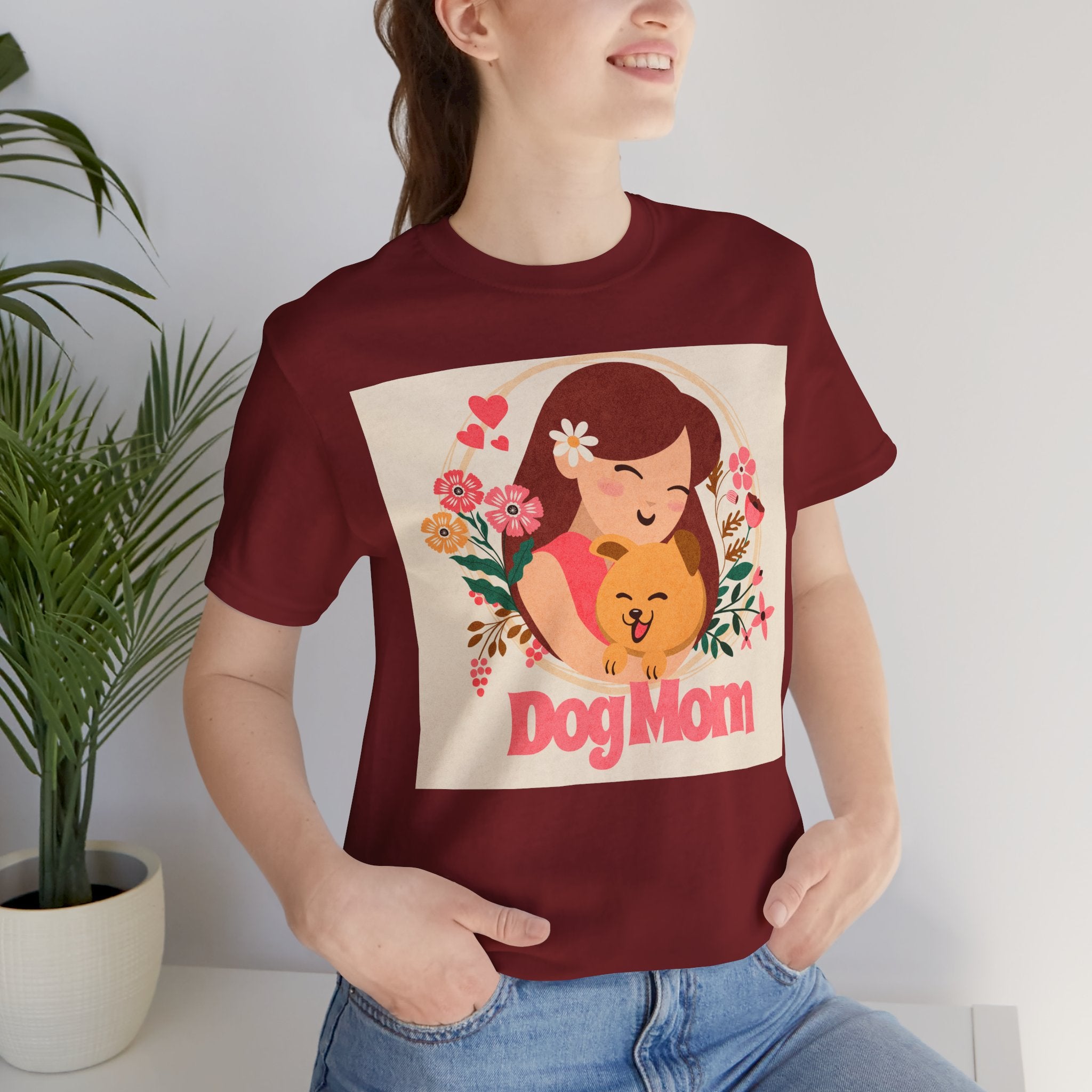 Dog Mom T-Shirt — Cute Floral Dog Mom Tee
