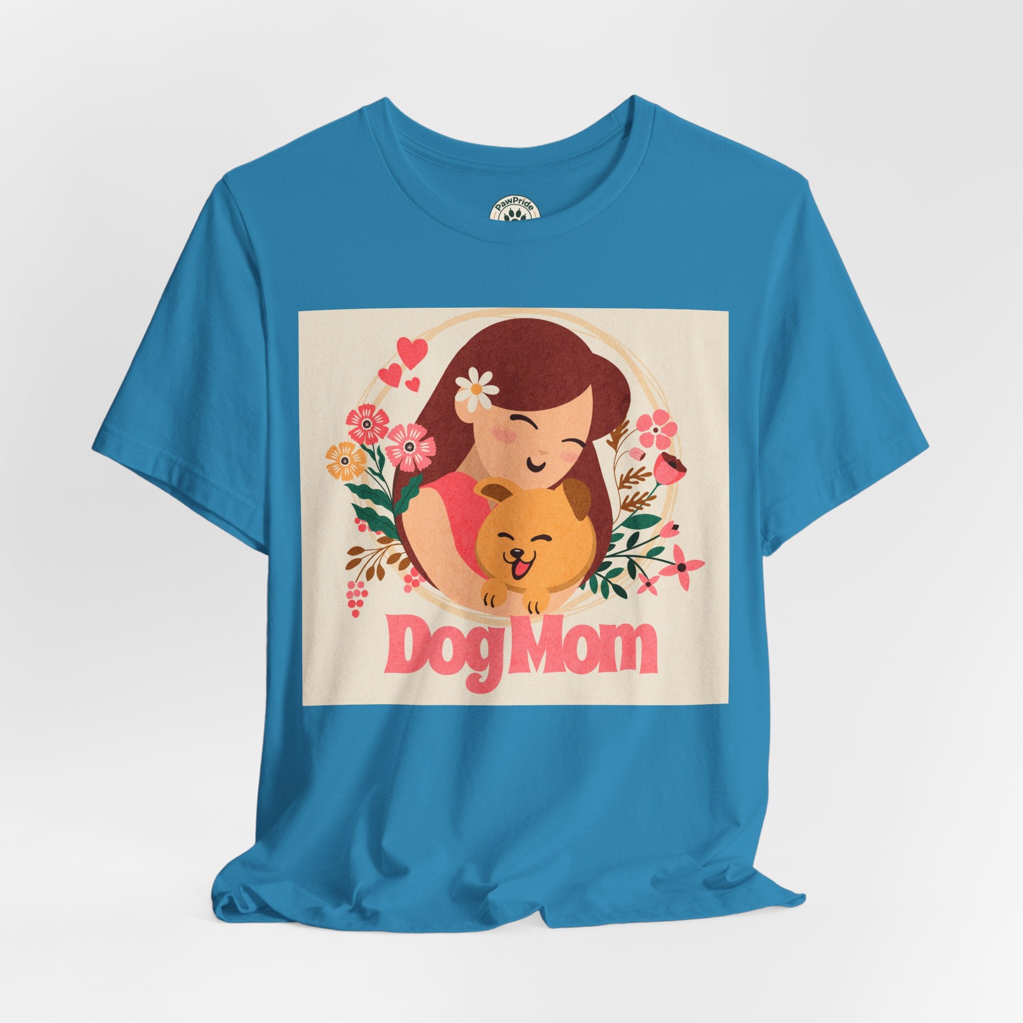 Dog Mom T-Shirt — Cute Floral Dog Mom Tee