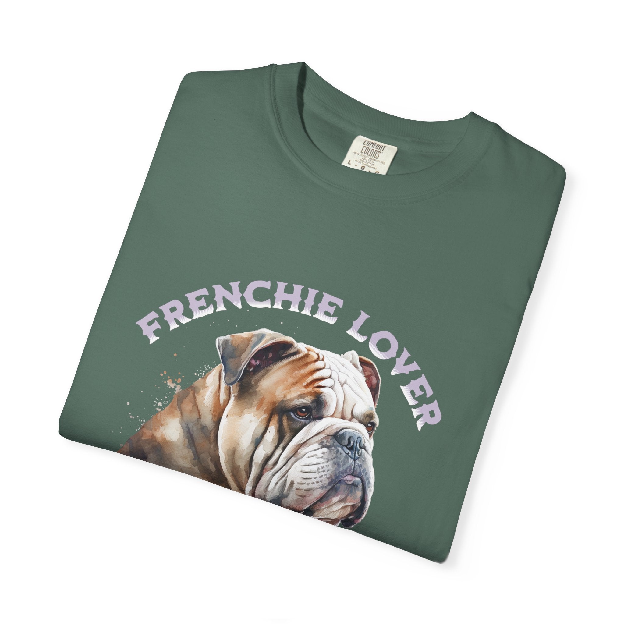Frenchie Lover T-Shirt — Watercolor English Bulldog Tee