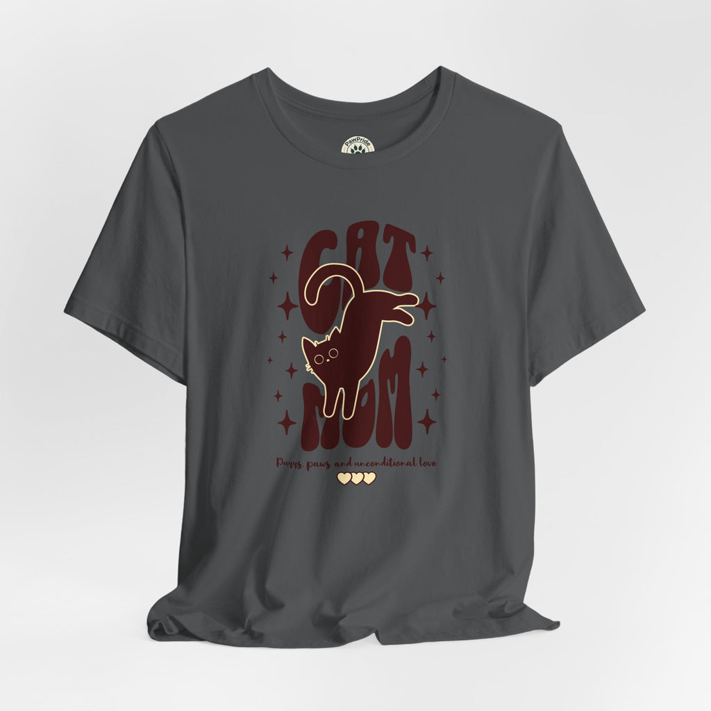 Cat Mom Retro Graphic Tee — "Cat Mom" Vintage Cat Lover T‑Shirt