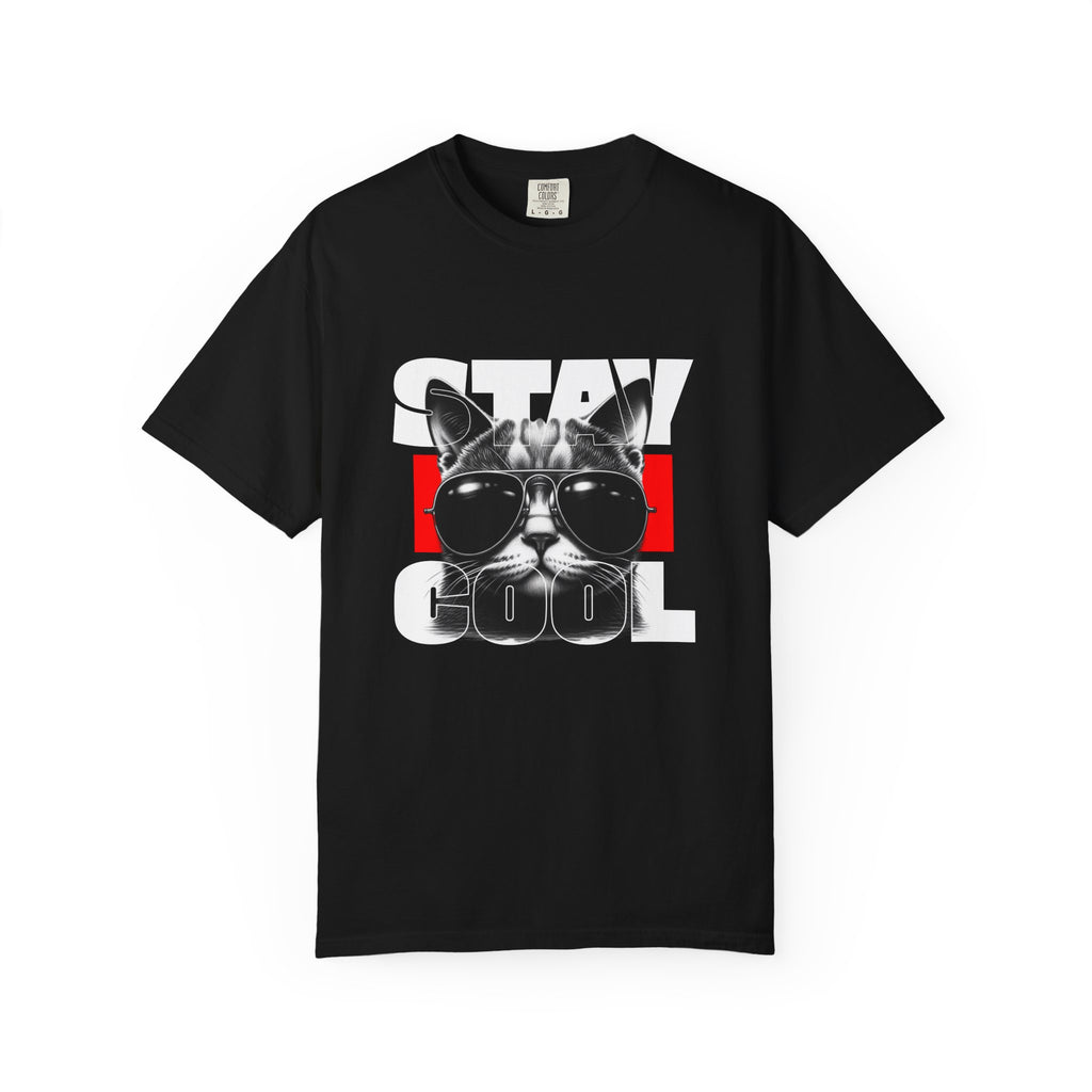 Stay Cool Cat T-Shirt — Retro Sunglasses Graphic Tee