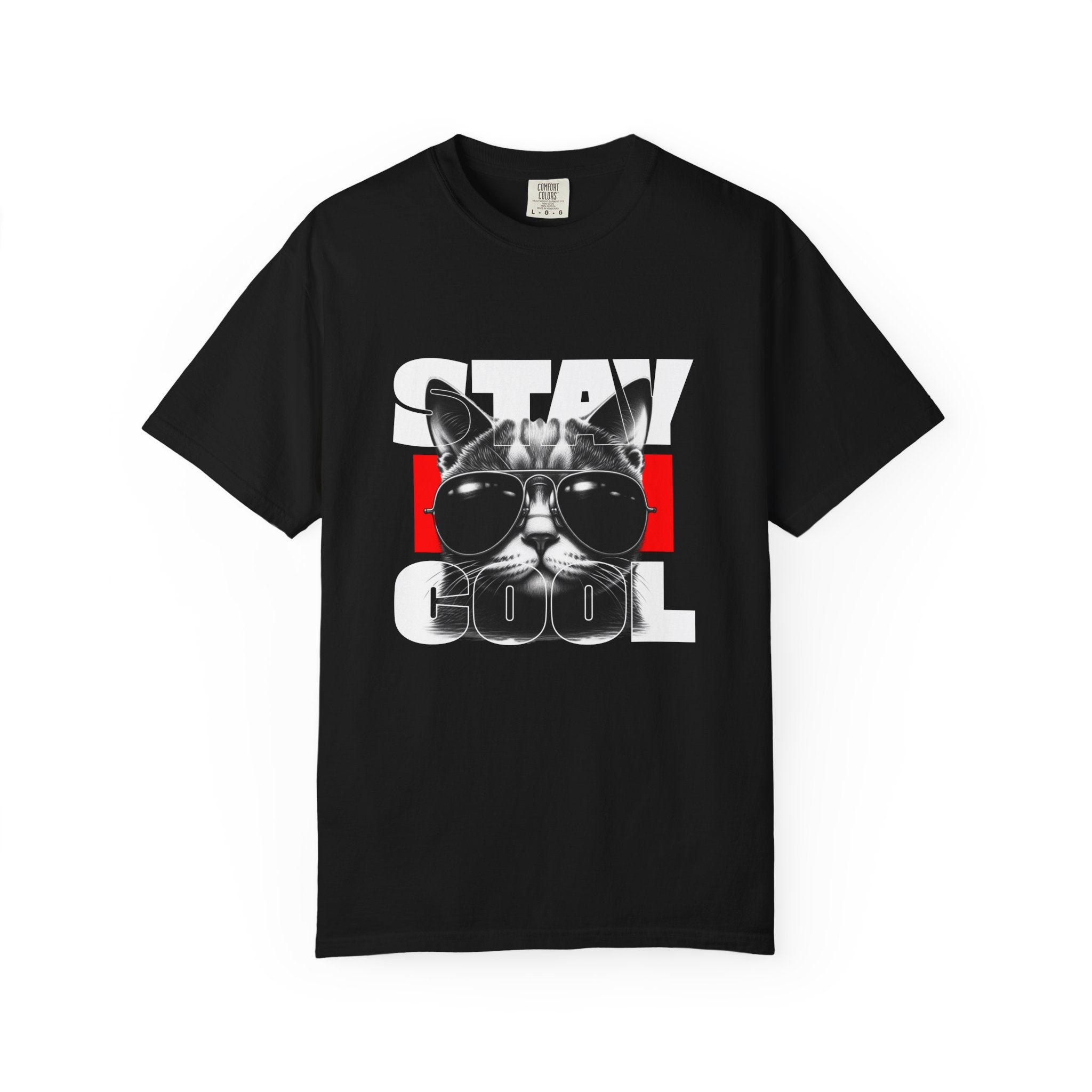 Stay Cool Cat T-Shirt — Retro Sunglasses Graphic Tee