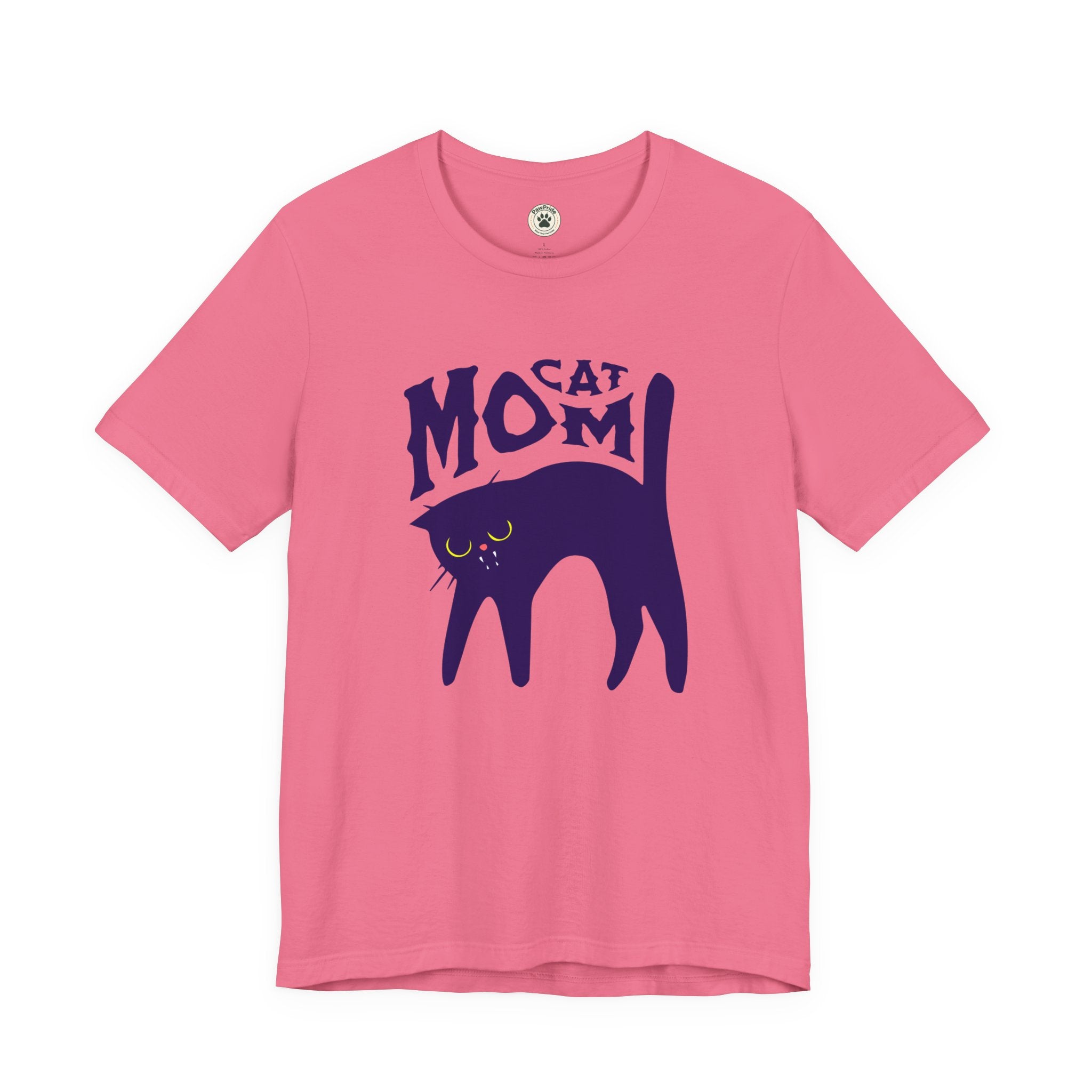 Cat Mom Graphic Tee — Cute Black Cat Illustration