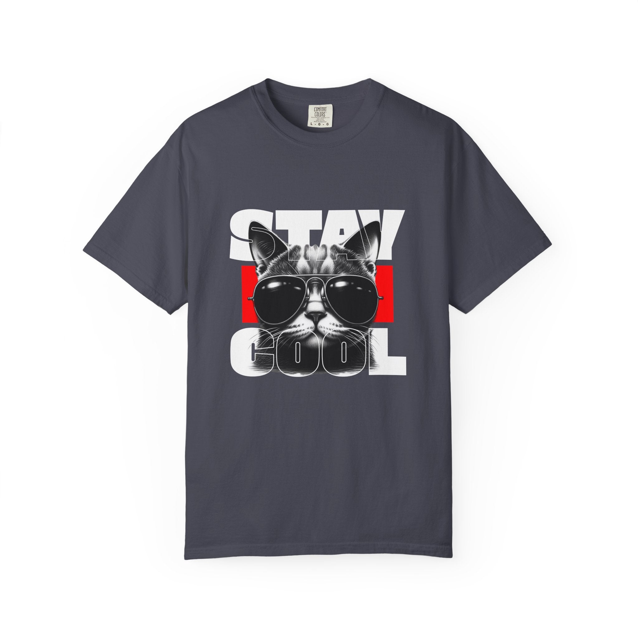 Stay Cool Cat T-Shirt — Retro Sunglasses Graphic Tee