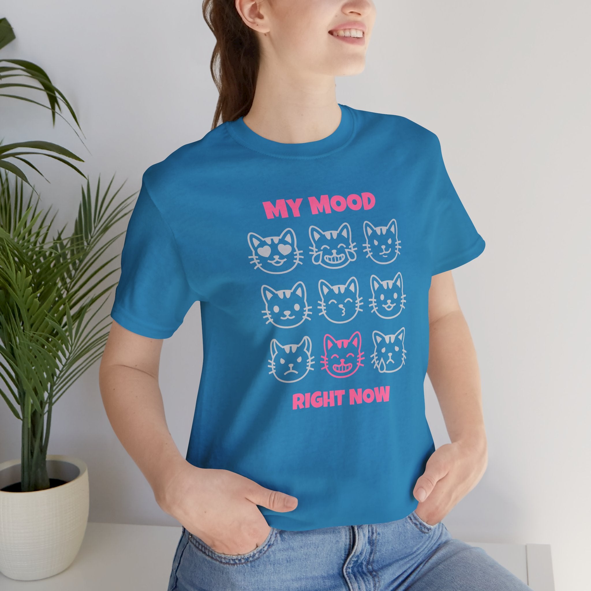 My Mood Right Now Cat Graphic Tee