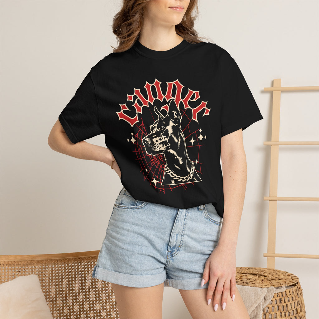 Doberman Graphic T-Shirt — Vintage “Winner” Dog Design