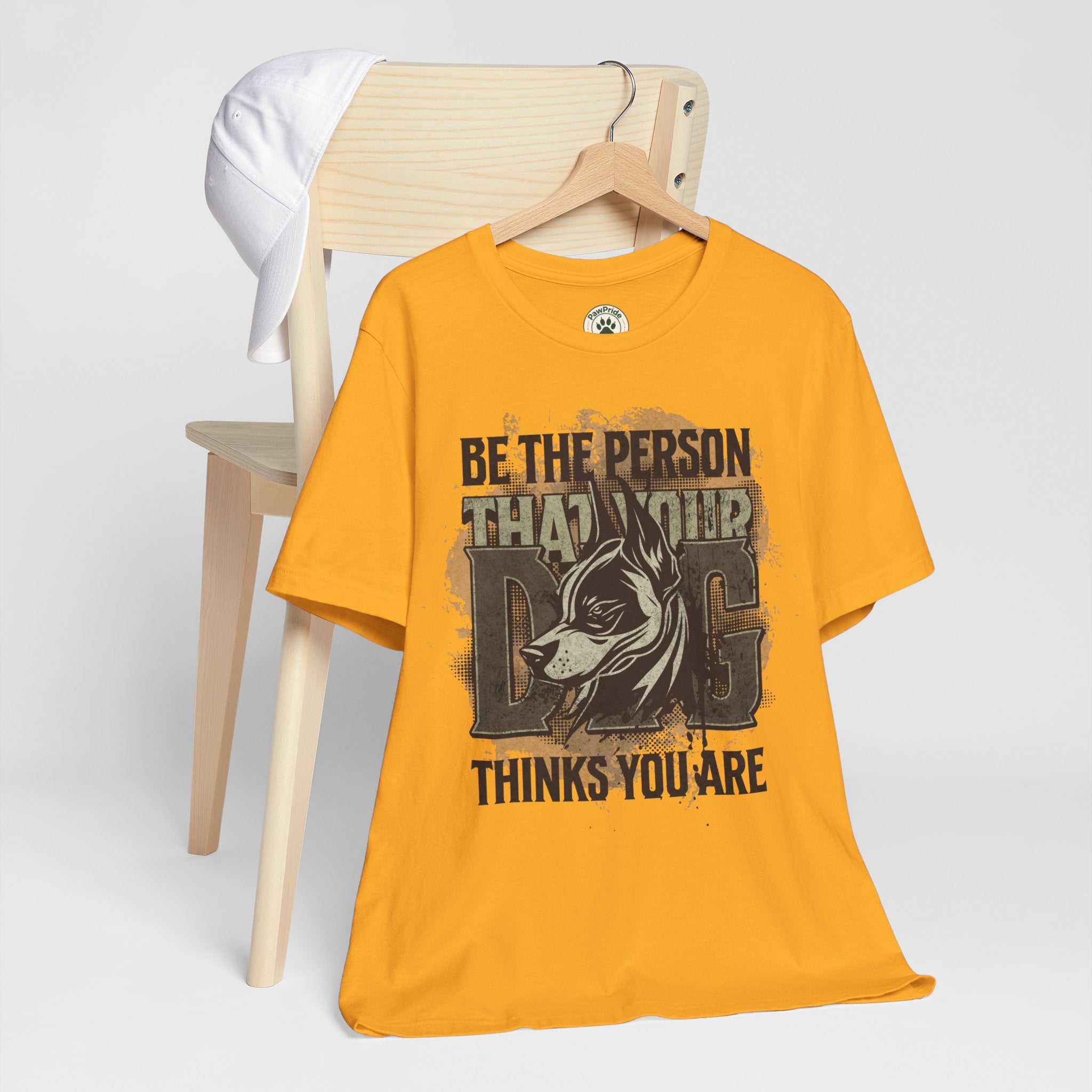 Wolf Motivational T‑Shirt — "Be the Person That Your Dog Thinks You Are"