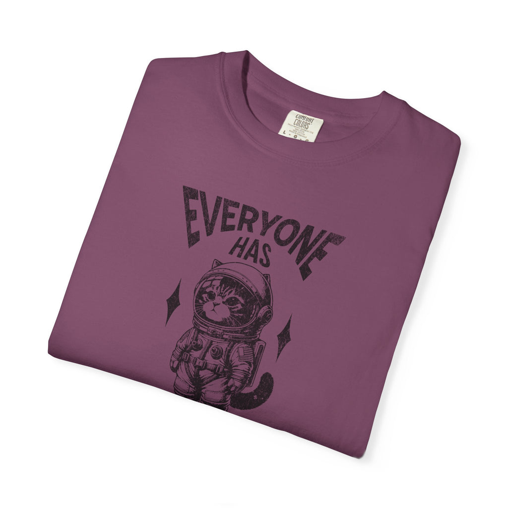 Everyone Has Dreams Astronaut Cat T‑Shirt — Vintage Space Graphic Tee