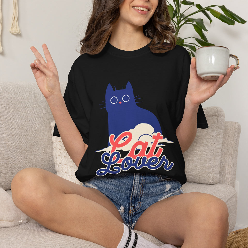 Cat Lover T-Shirt — Cute Retro Cat Graphic Tee