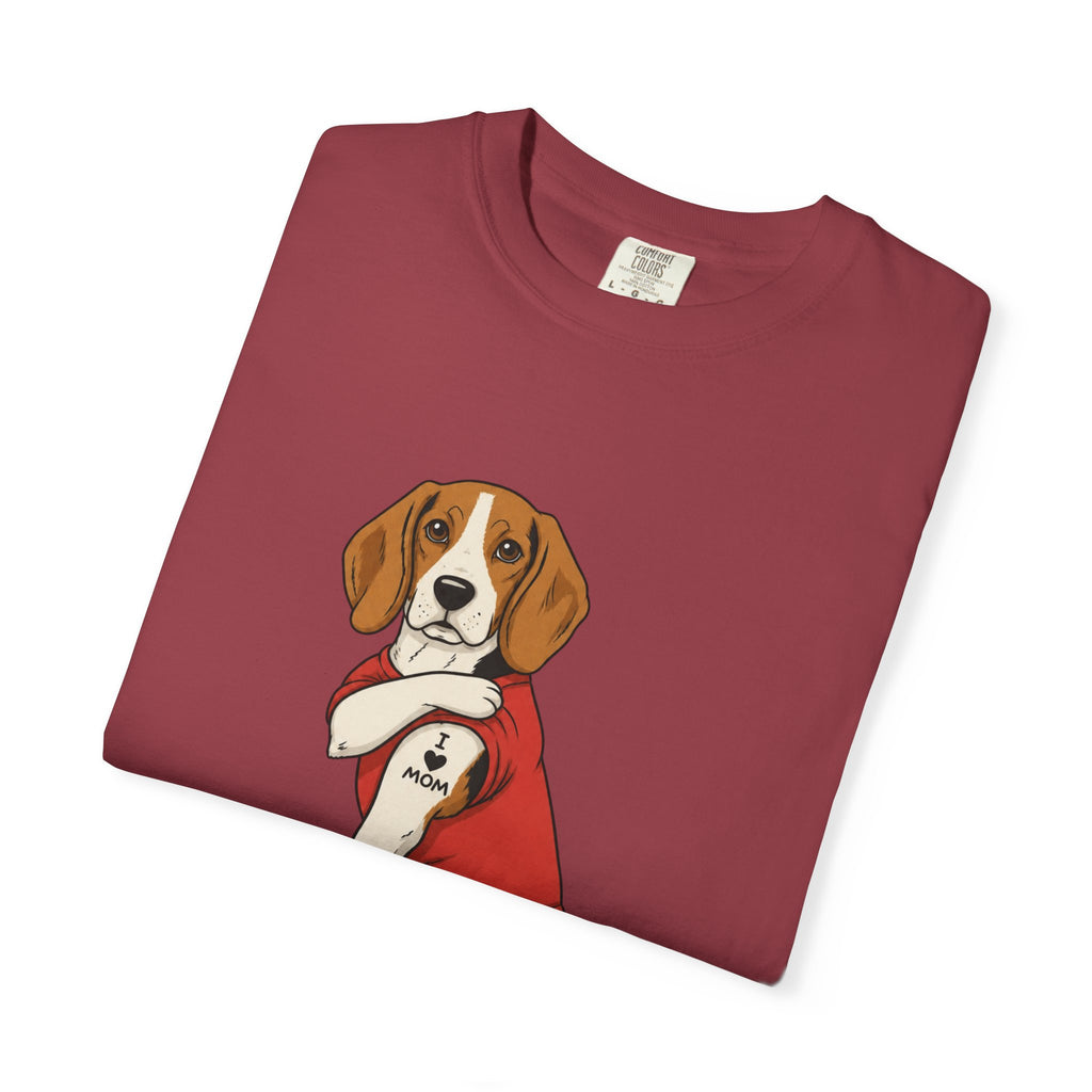 Beagle With Tattoo Graphic T-Shirt — Cute Retro Dog Tee