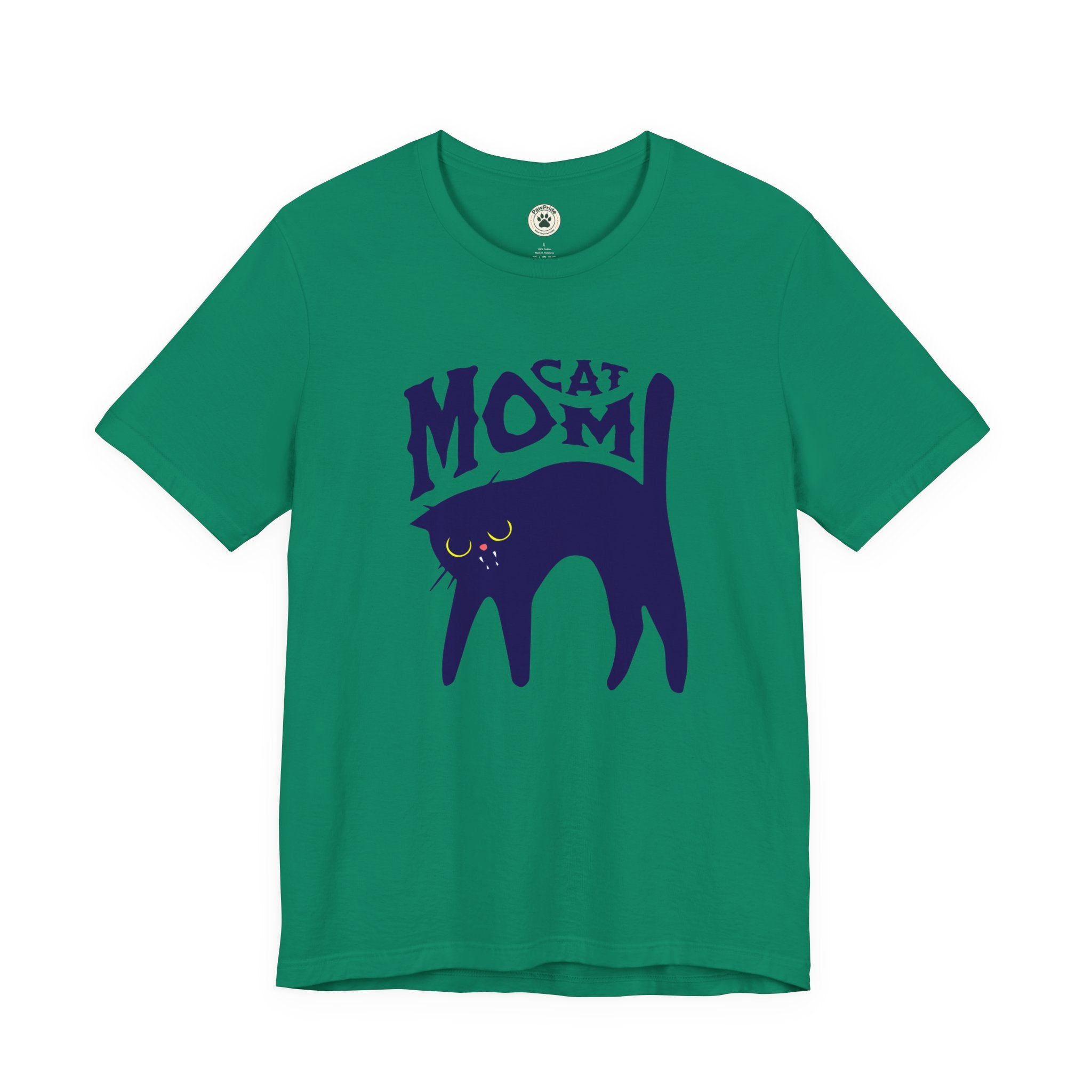 Cat Mom Graphic Tee — Cute Black Cat Illustration