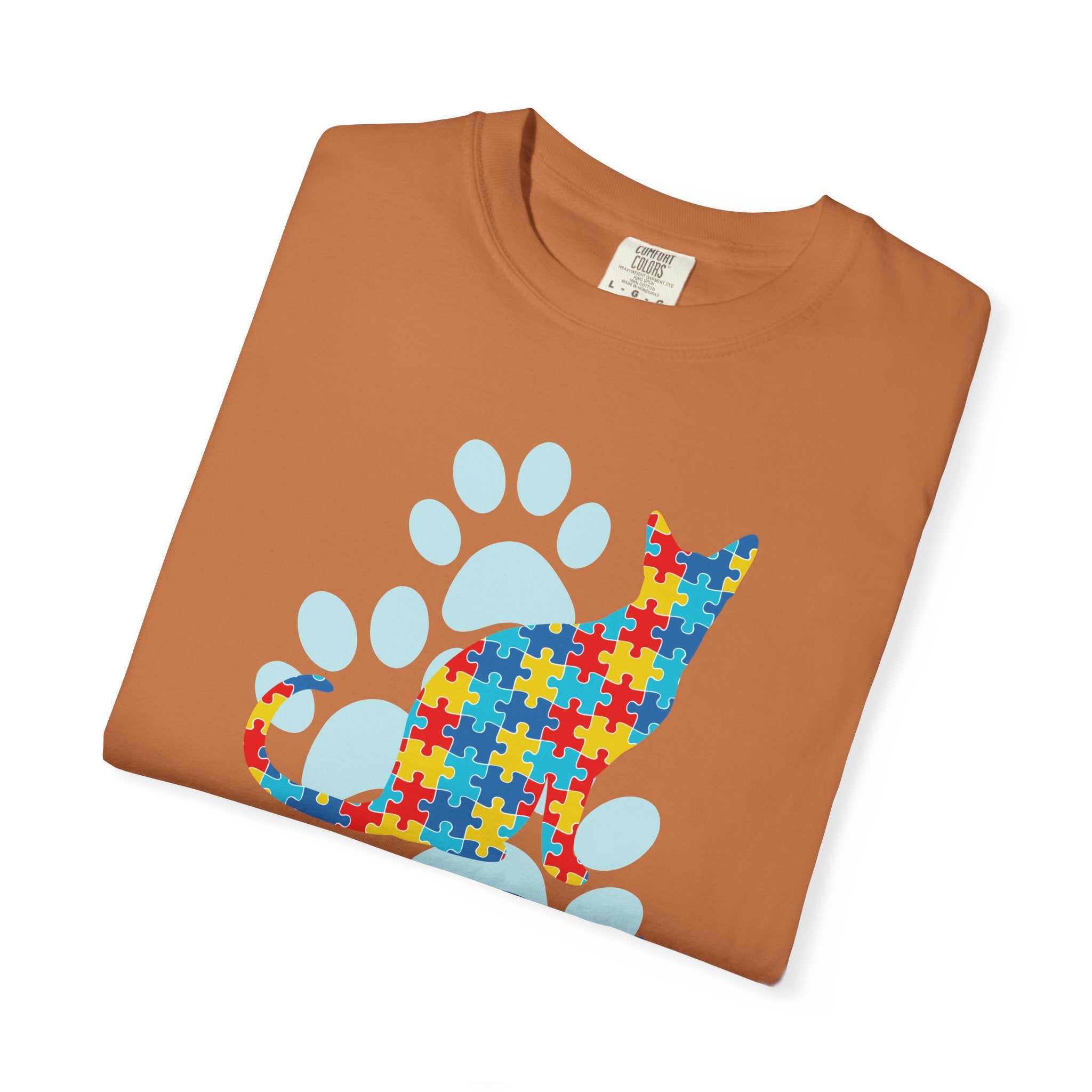 Autism Awareness Puzzle Cat T-Shirt — Support & Awareness Tee