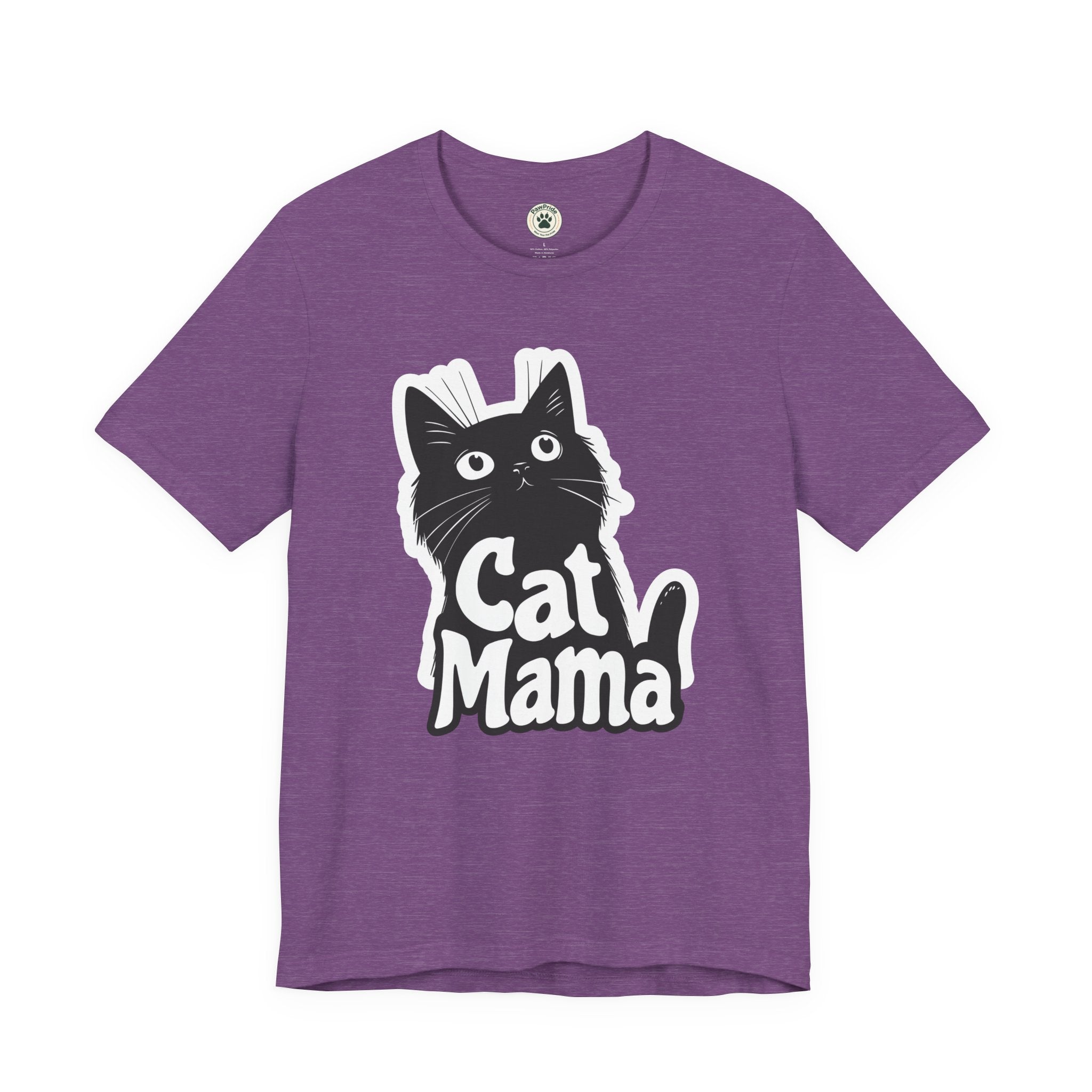 Cat Mama T-Shirt – Cute Black Cat Graphic Tee for Cat Lovers