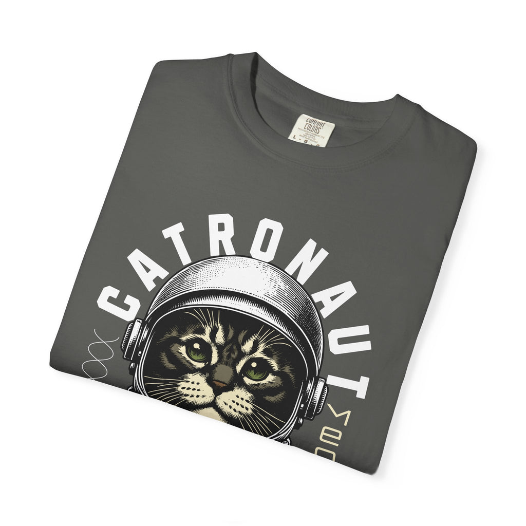 Catronaut T‑Shirt — Retro Space Cat Helmet Graphic Tee