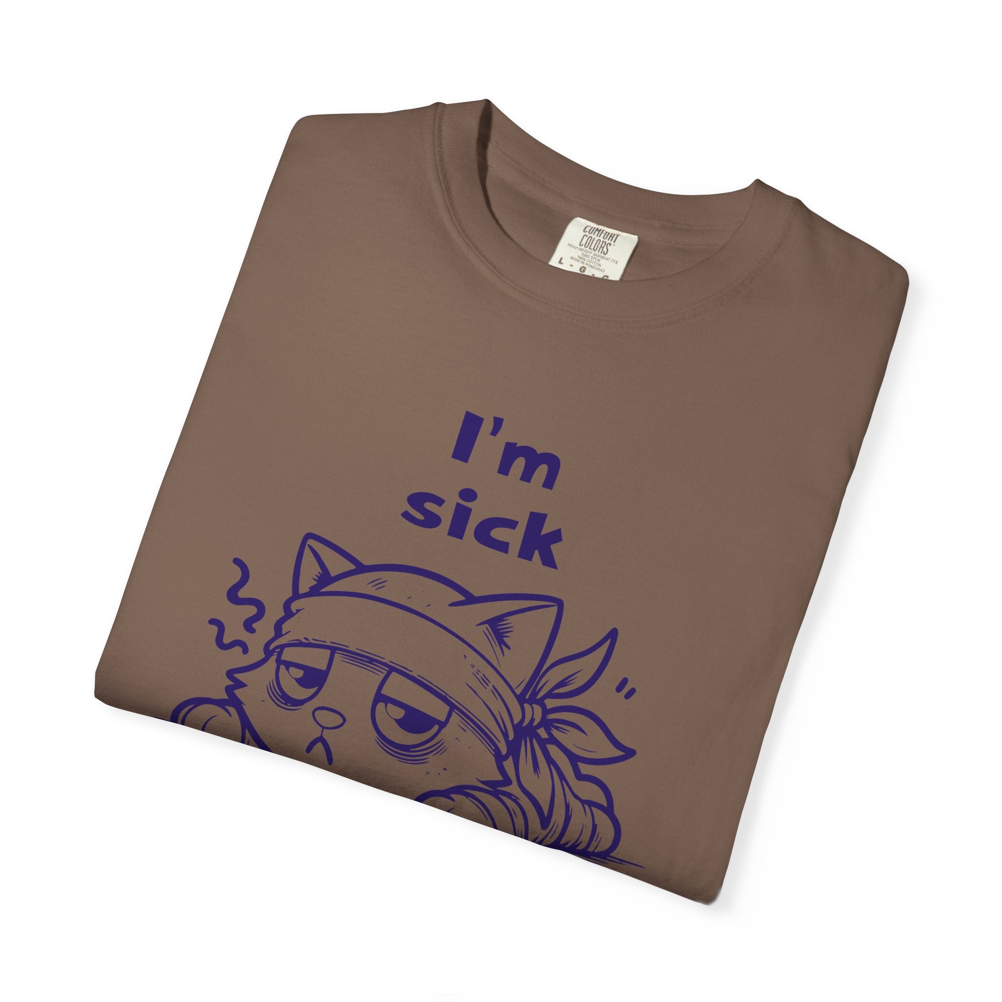 T-Shirt — “I’m Sick of People” Cute Grumpy Cat Graphic Tee