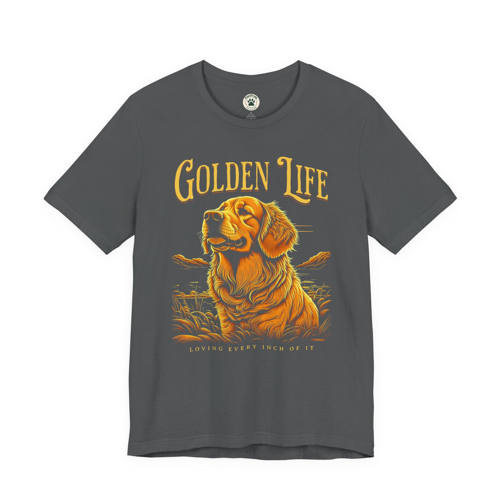 Golden Life Golden Retriever T-Shirt — "Golden Life" Graphic Tee for Dog Lovers
