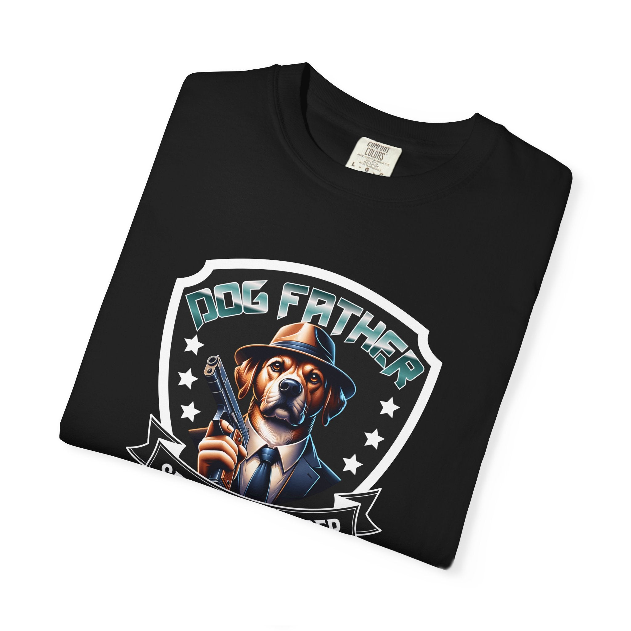 T-Shirt — "Pig Father" Secret Enforcer Vintage Badge Tee