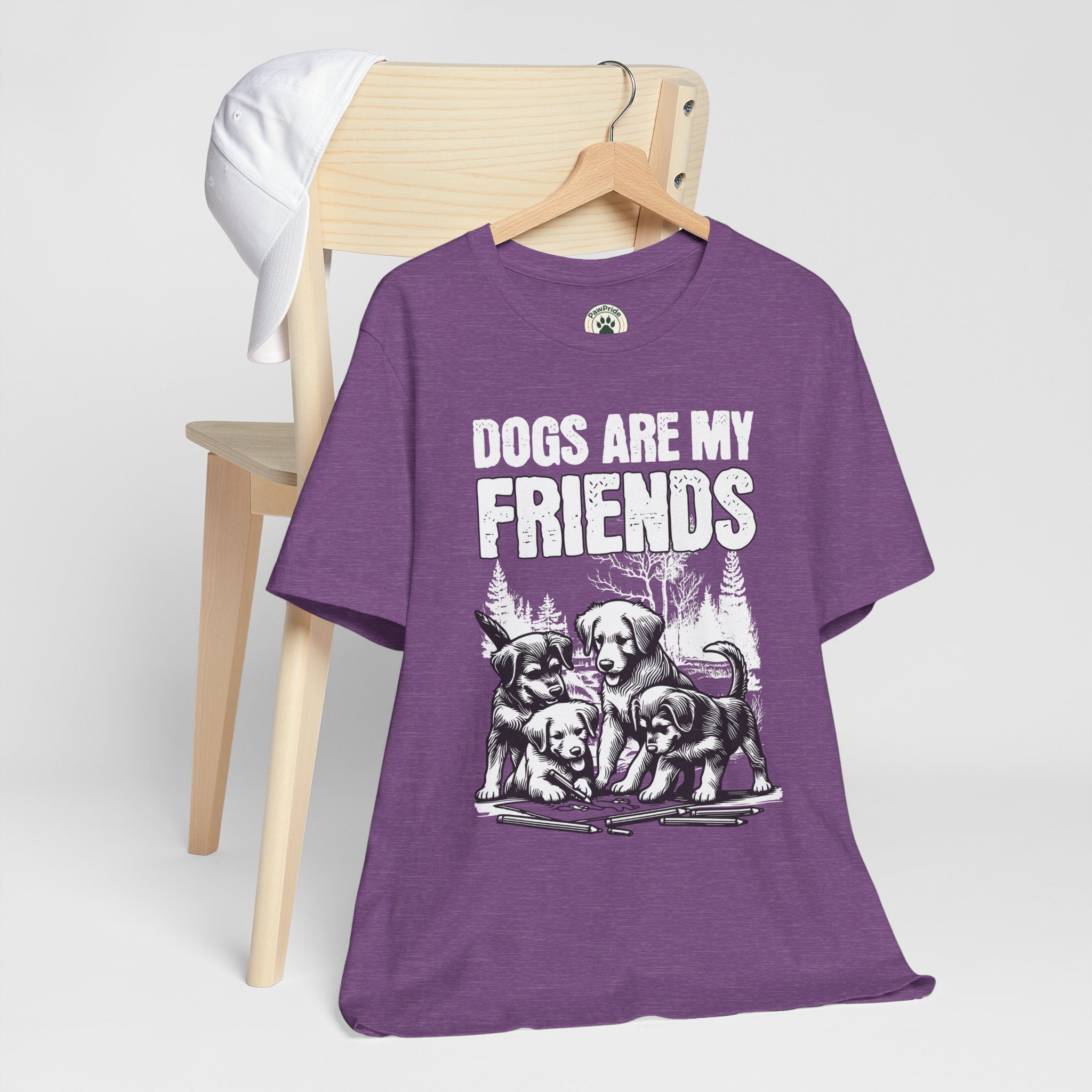 Dogs Are My Friends T-Shirt — Cute Puppy Graphic Tee for Dog Lovers