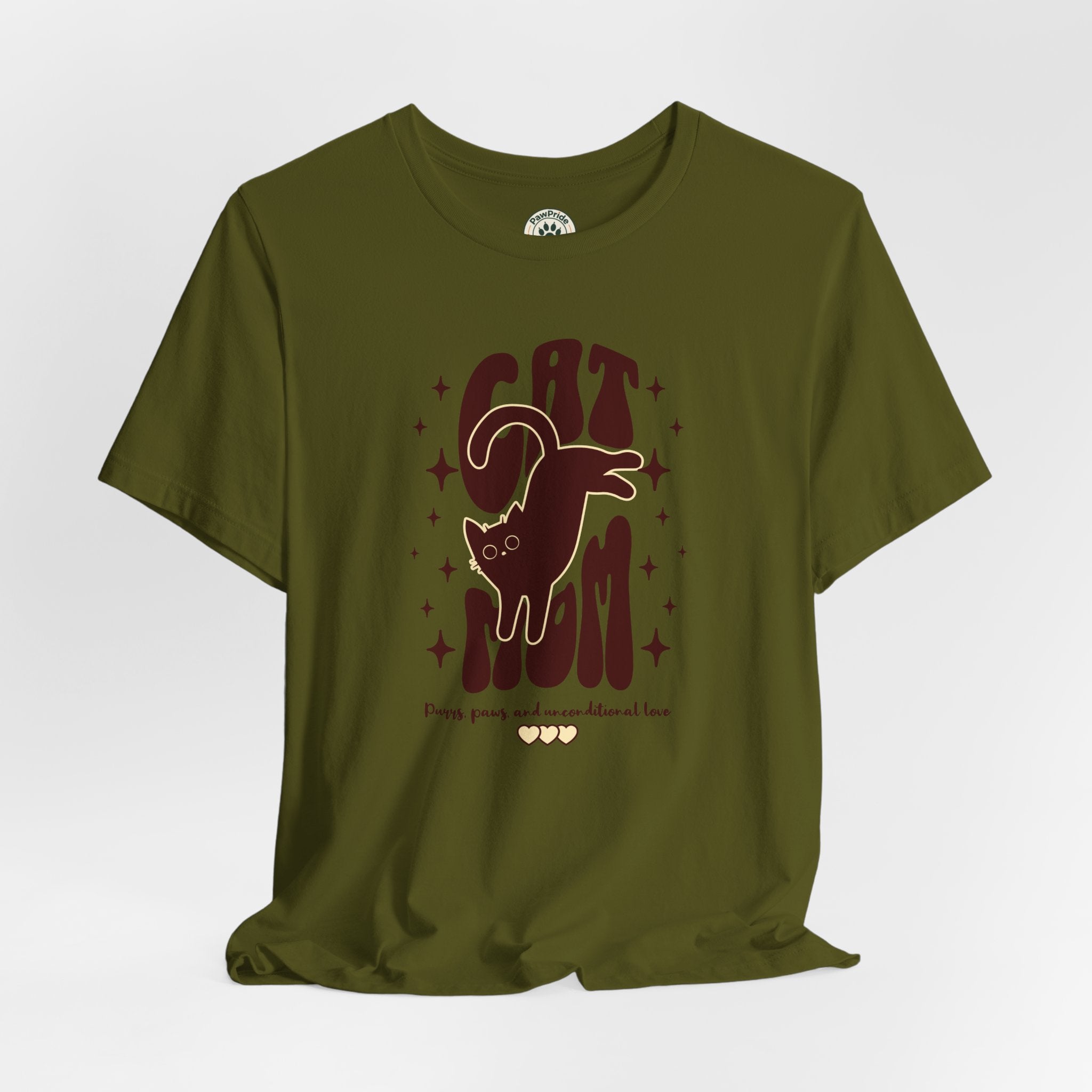 Cat Mom Retro Graphic Tee — "Cat Mom" Vintage Cat Lover T‑Shirt