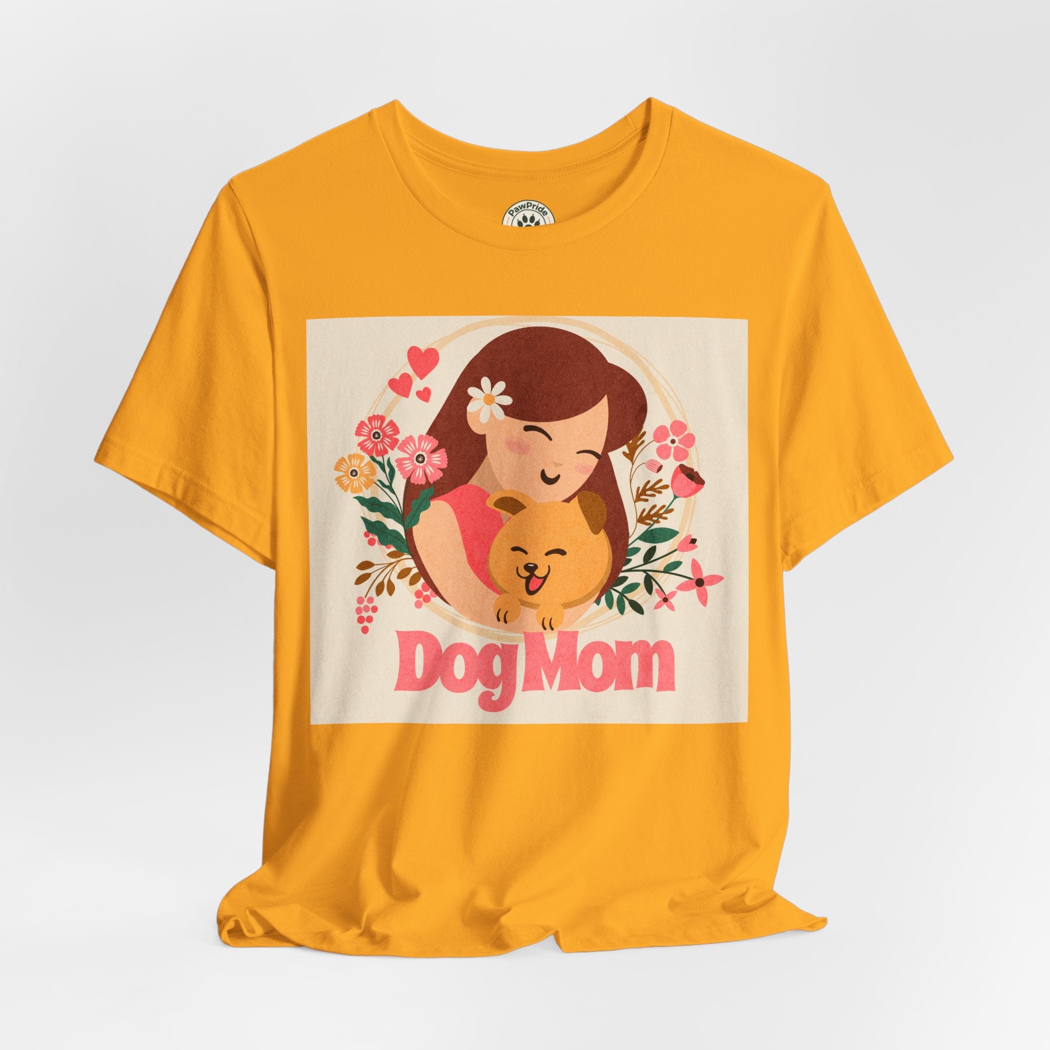 Dog Mom T-Shirt — Cute Floral Dog Mom Tee