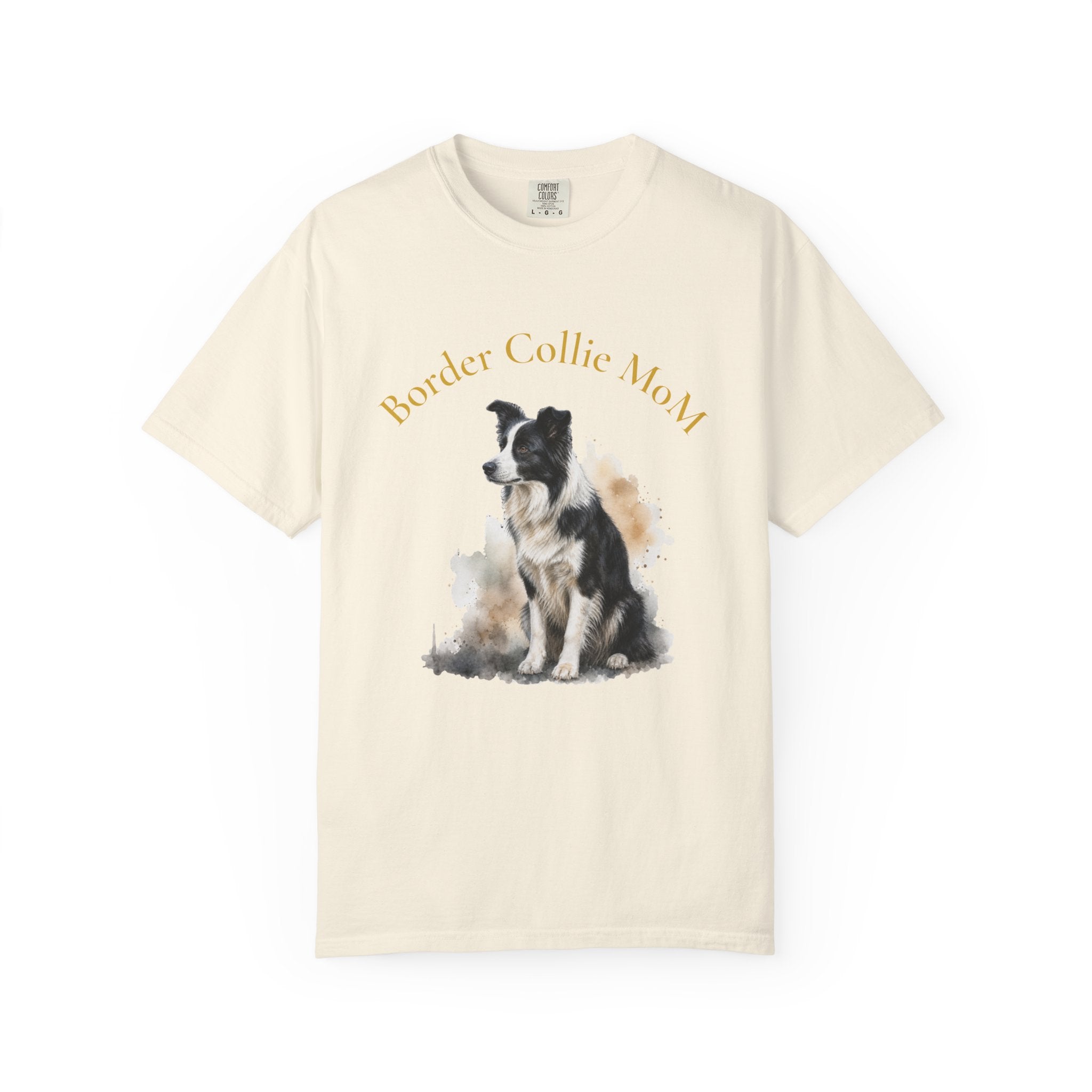Border Collie Mom T-Shirt — Watercolor Dog Tee for Pet Lovers