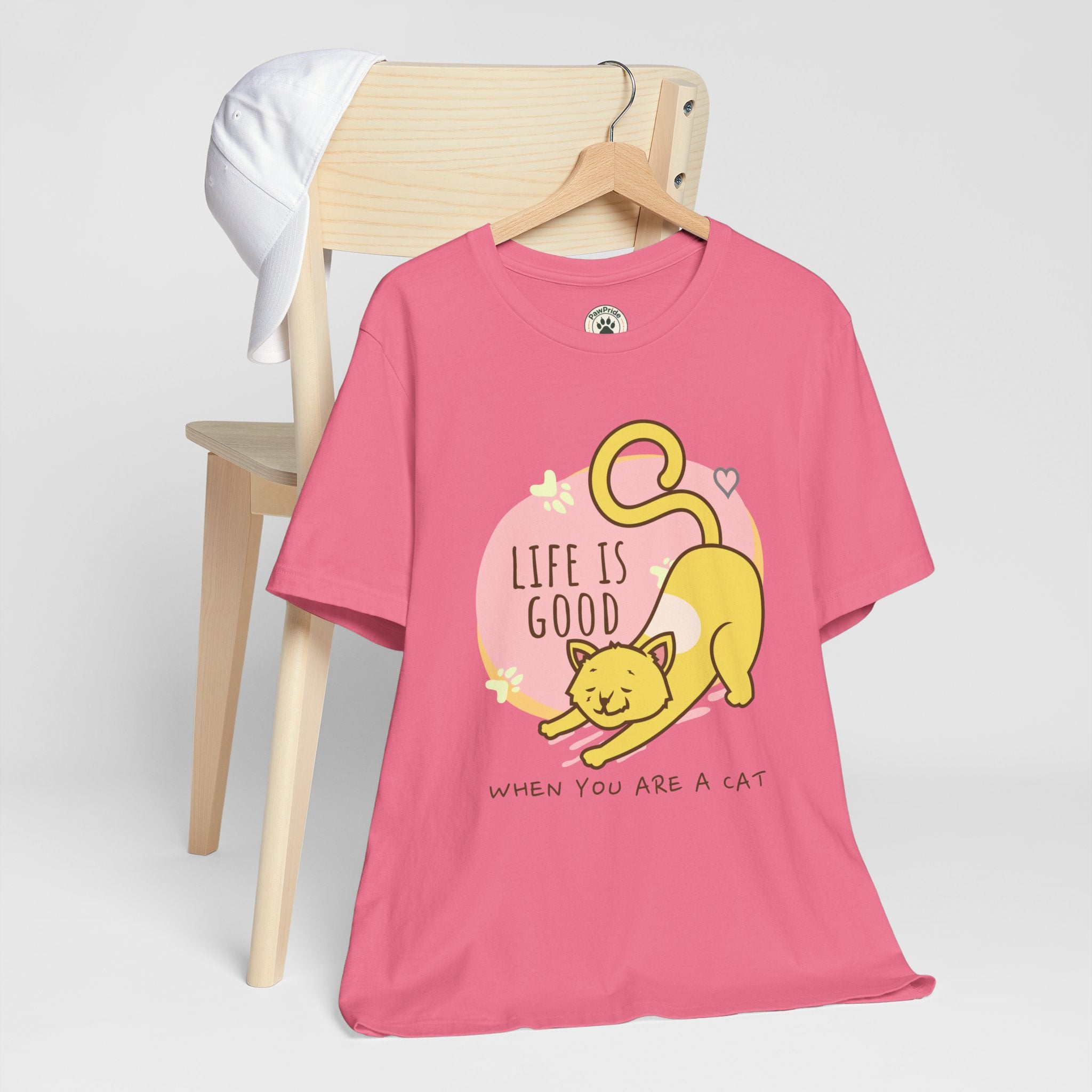 Life Is Good When You Are a Cat T-Shirt — Cute Cat Graphic Tee