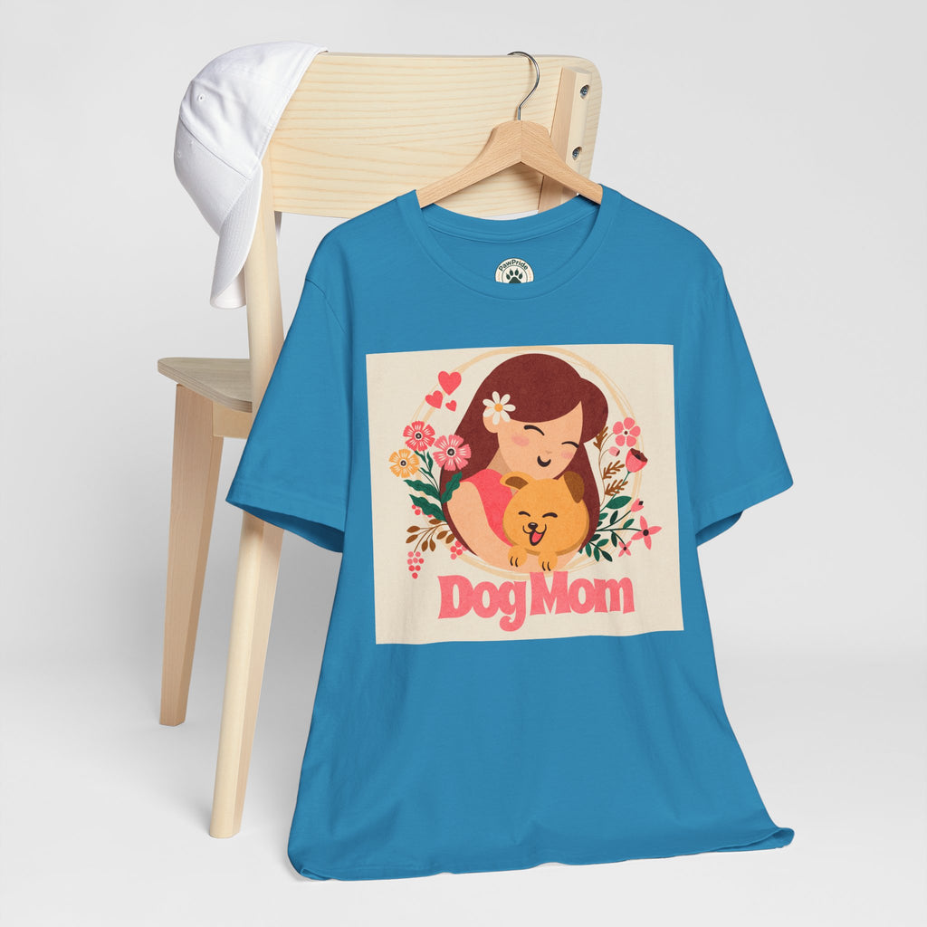 Dog Mom T-Shirt — Cute Floral Dog Mom Tee