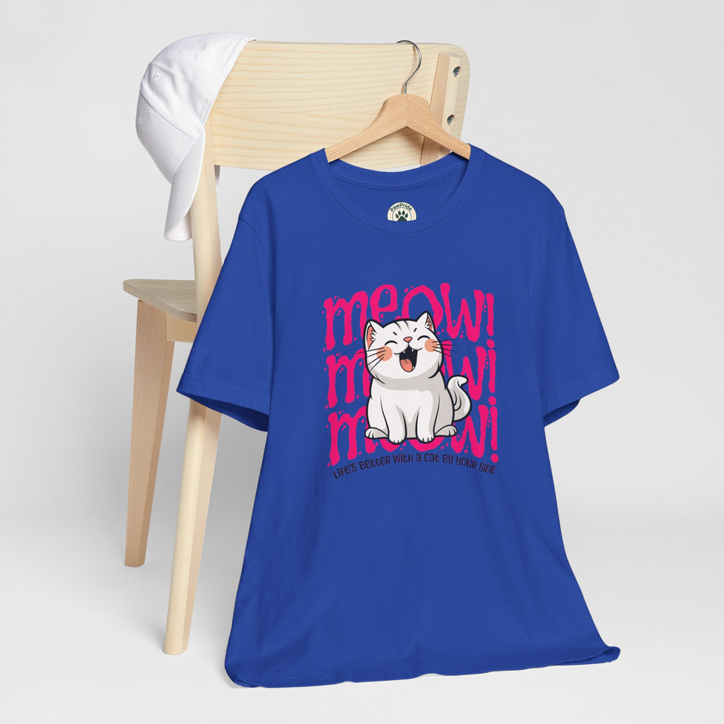 Meow Cat Graphic Tee — Cute Kawaii Cat "MEOW!" Shirt