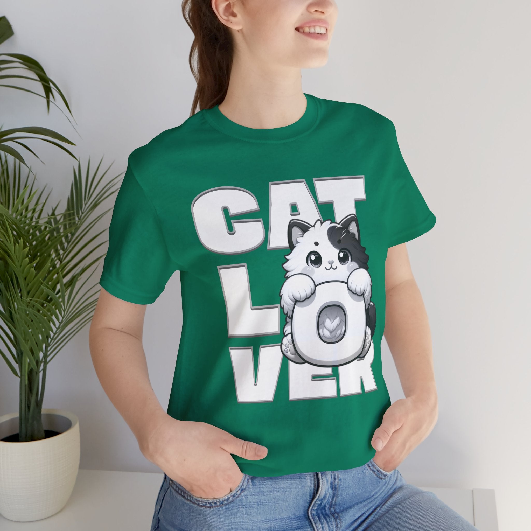 Cat Lover T‑Shirt — Cute Kitten Donut Graphic Tee for Cat Fans