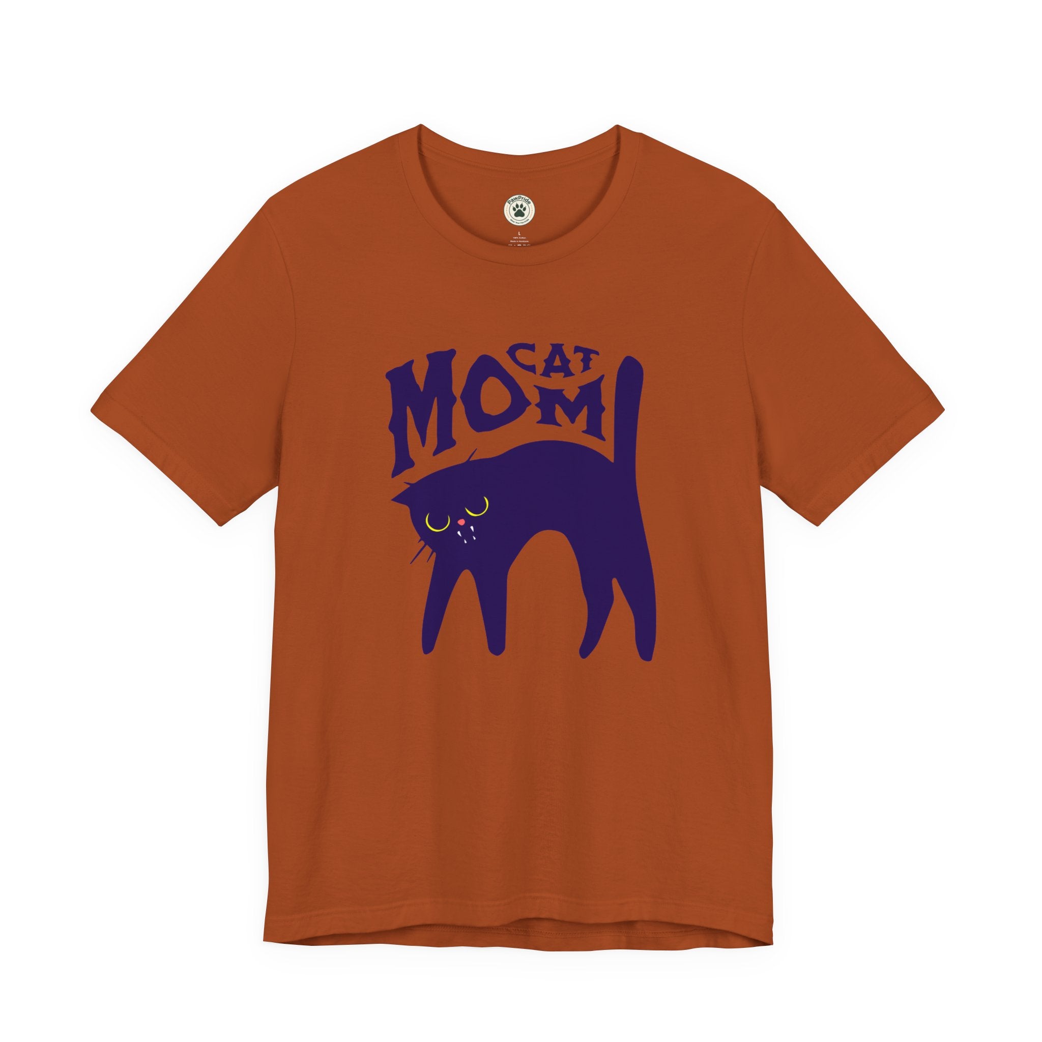 Cat Mom Graphic Tee — Cute Black Cat Illustration